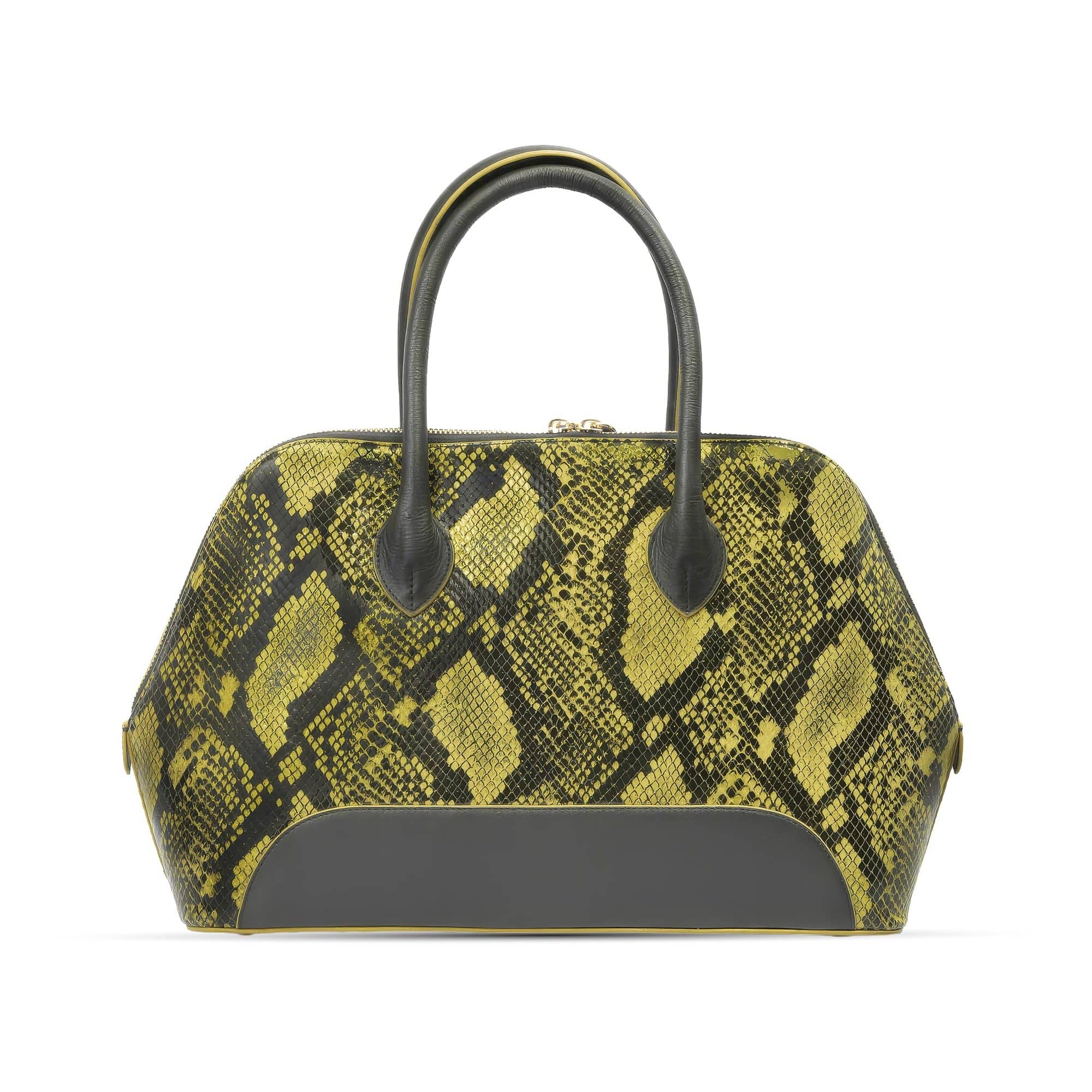 Hodi Women's Snake Print Tote | Genuine Leather Tote | Snake print Foil Leather | Faux Suede Lining — photo 2