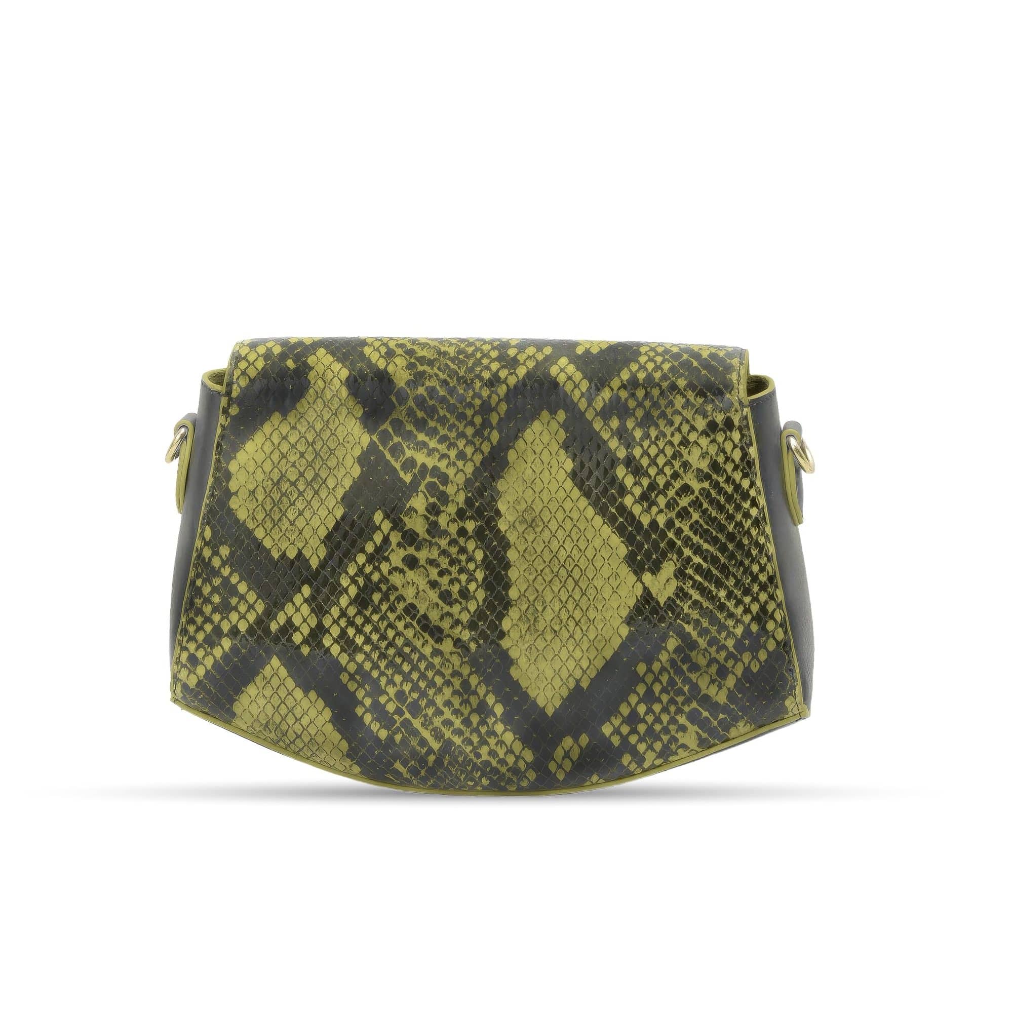 Hodi Women's Snake Print Sling Bag | Foil Leather Handbag | Faux Suede Lining — photo 2