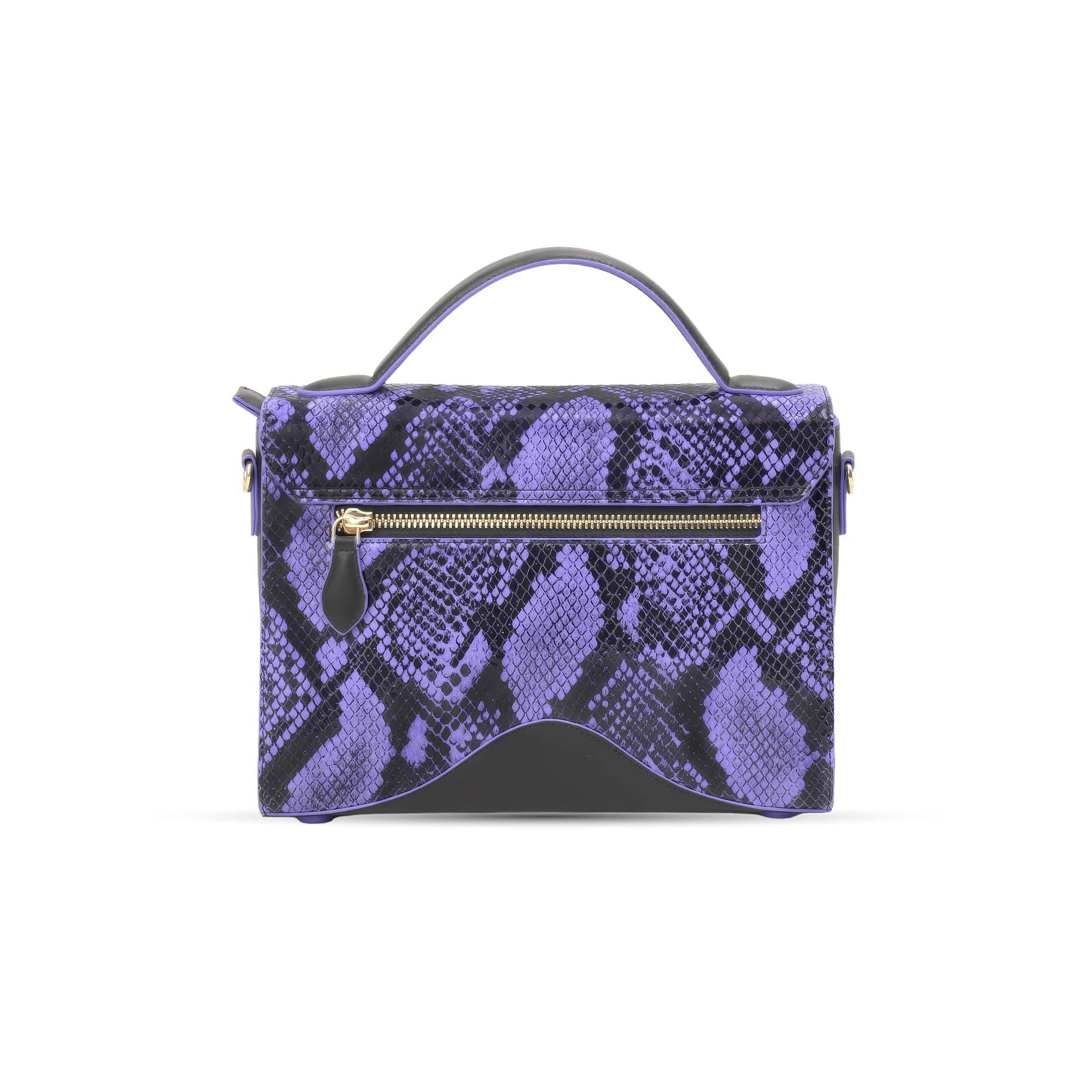 Hodi Women's Snake Print Flap Sling Bag | Genuine Foil Leather Handbag | Faux Suede Lining — photo 2