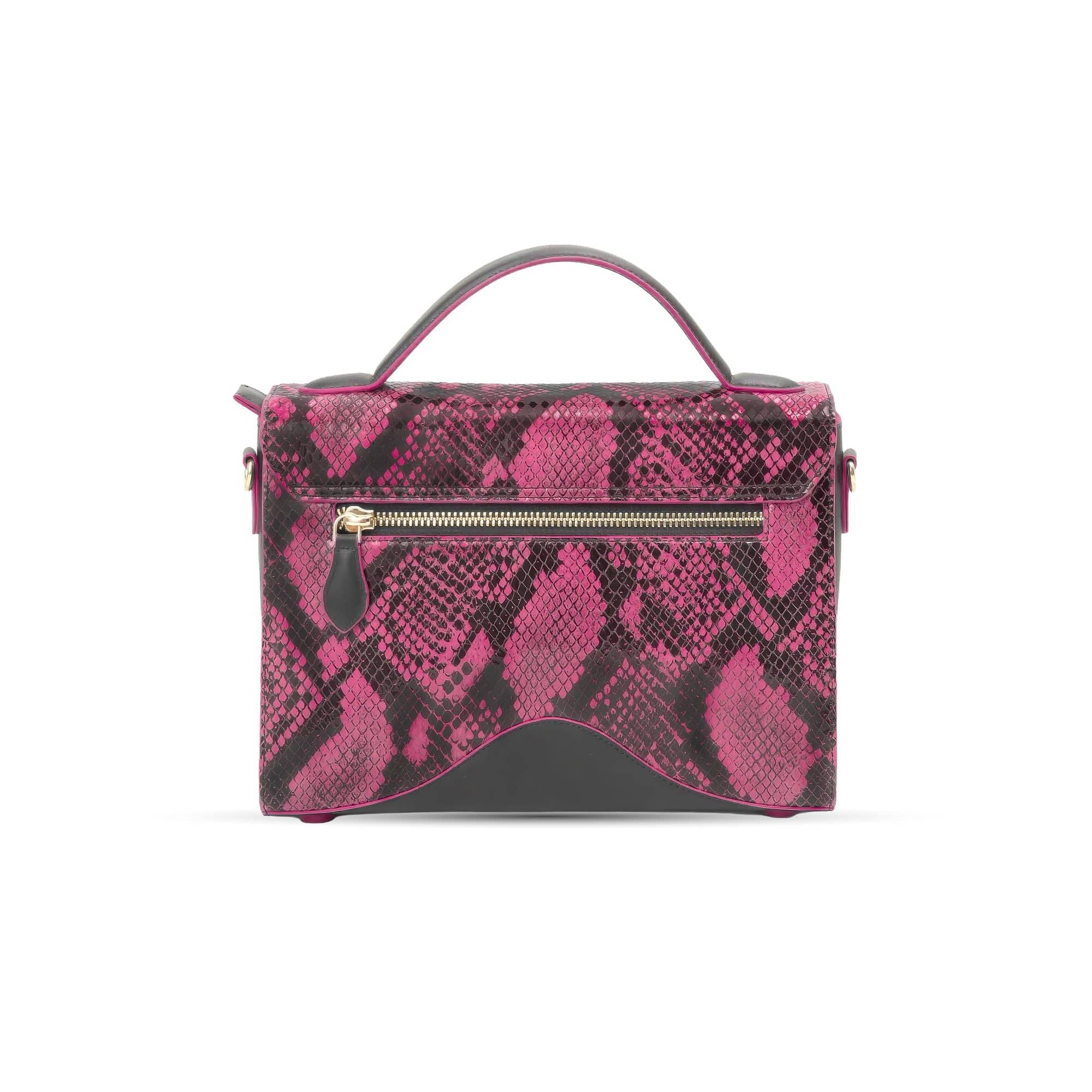Hodi Women's Snake Print Flap Sling Bag | Genuine Foil Leather Handbag | Faux Suede Lining — photo 2