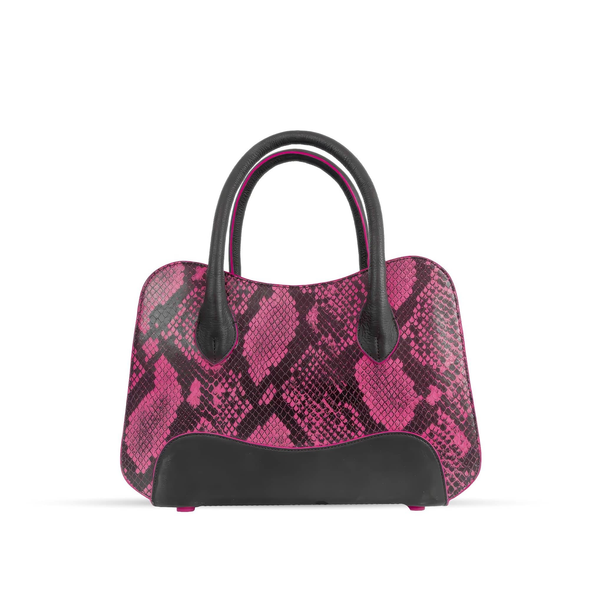 Hodi Women's Snake Print Handbag | Genuine Foil Leather Bag | Faux Suede Lining | Top Handle Satchel Shoulder Ladies Bags | Office Work Party Purse — photo 2