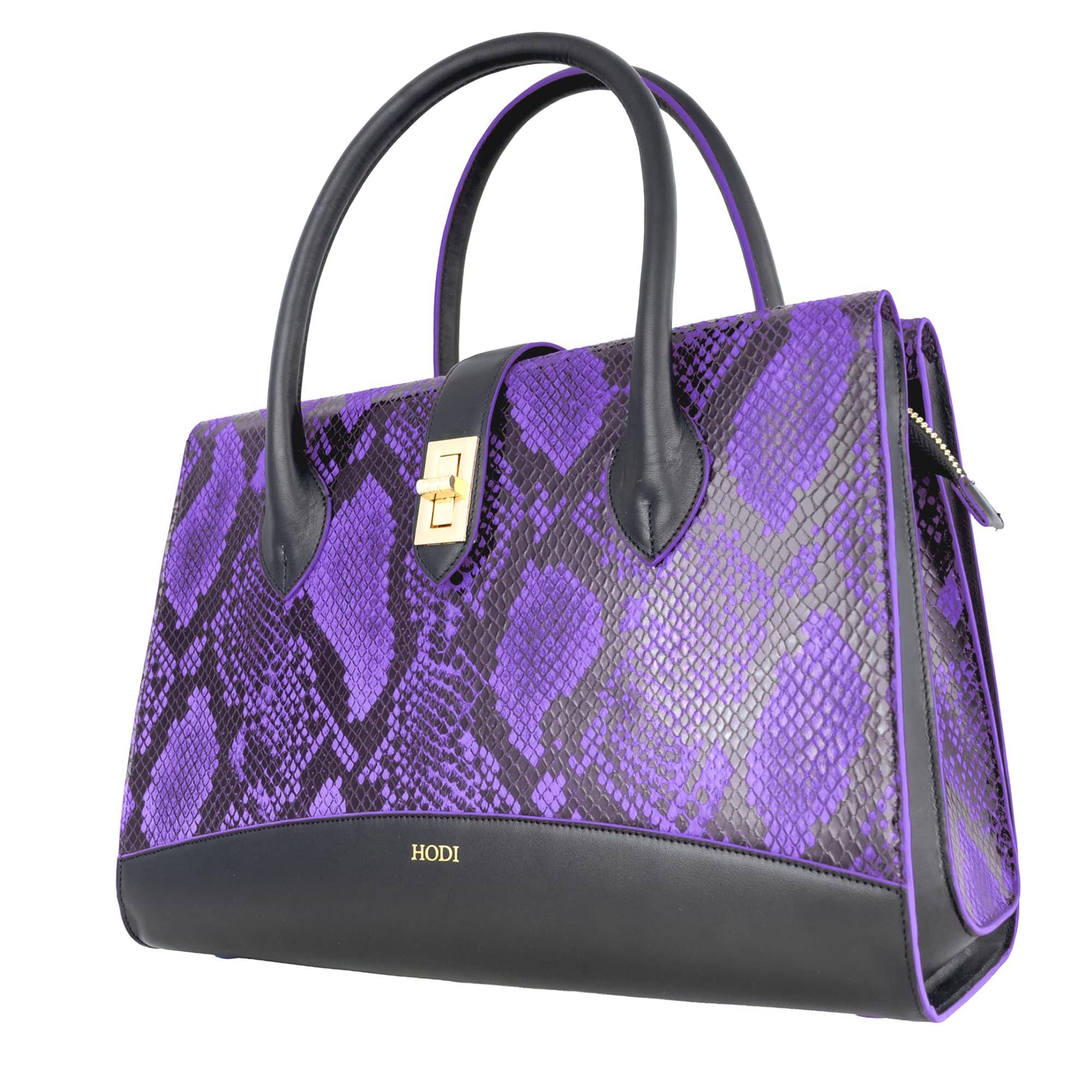 Hodi Women's Snake Print Stylish Tote Bag, Fashion Purse, Casual Handbag,Convertable Specious & Luxurious, Gold-Tone Metal Hardware -Fashion Purse for Office & Everyday Use — photo 3