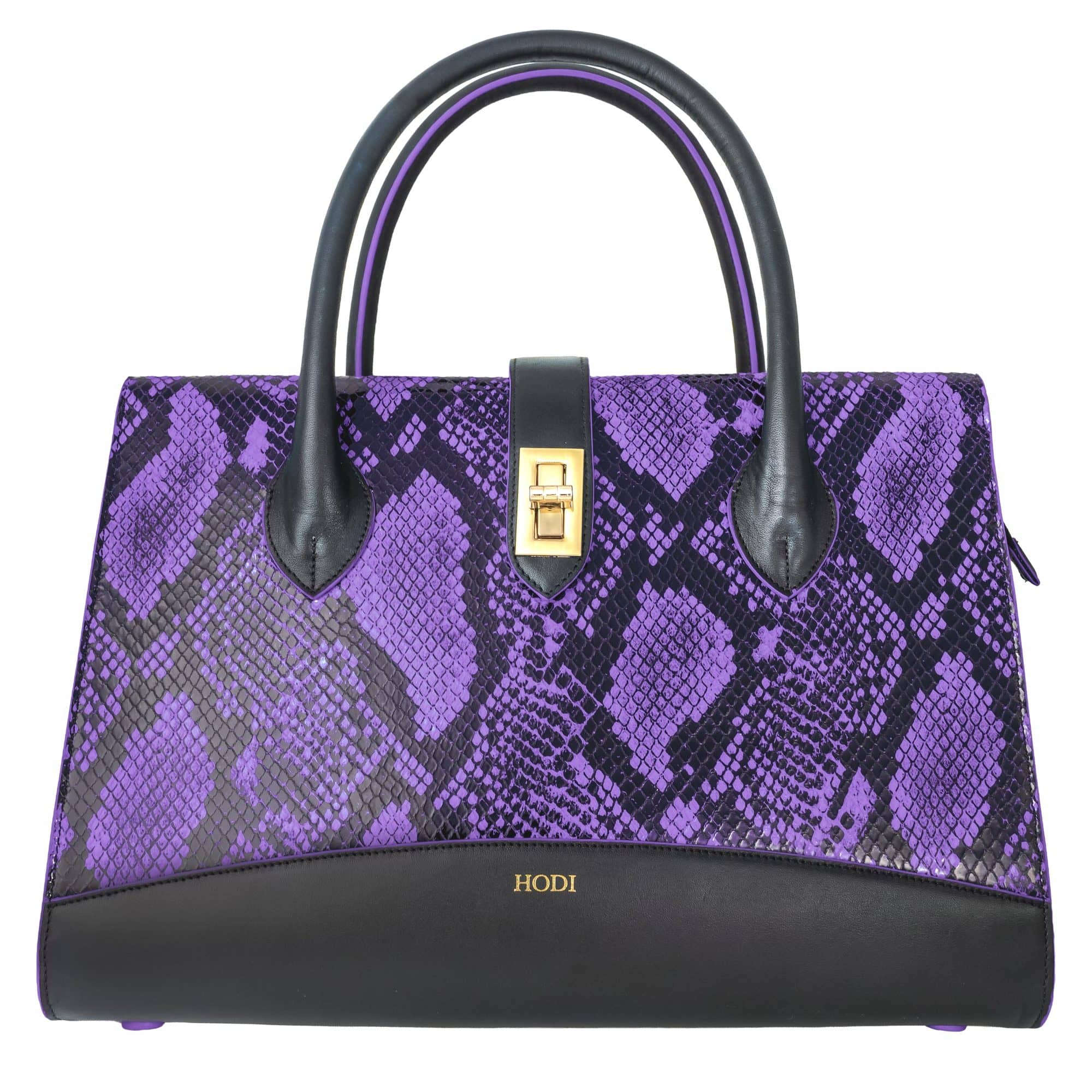 Hodi Women's Snake Print Stylish Tote Bag, Fashion Purse, Casual Handbag,Convertable Specious & Luxurious, Gold-Tone Metal Hardware -Fashion Purse for Office & Everyday Use — photo 4