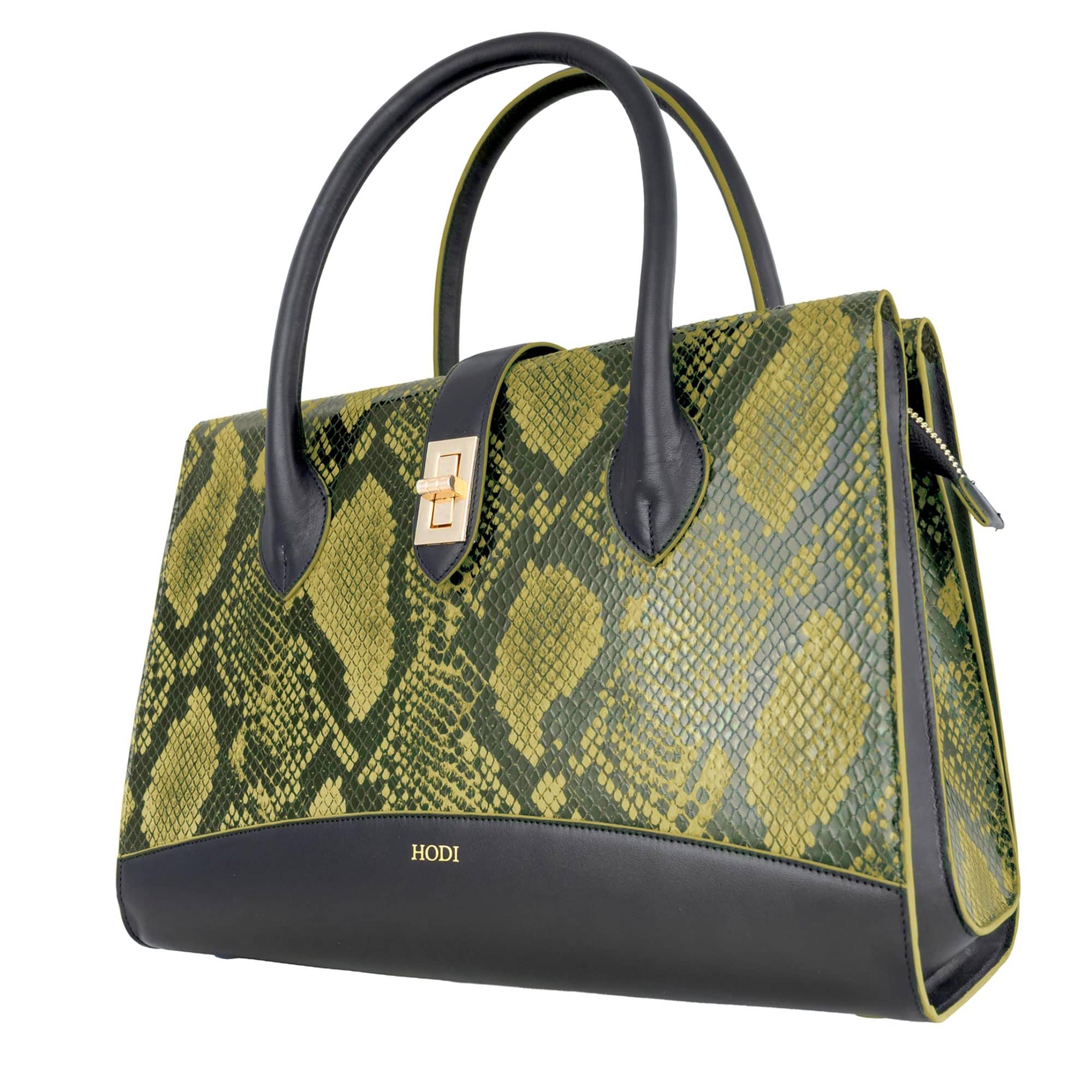Hodi Women's Snake Print Stylish Tote Bag, Fashion Purse, Casual Handbag,Convertable Specious & Luxurious, Gold-Tone Metal Hardware -Fashion Purse for Office & Everyday Use — photo 3