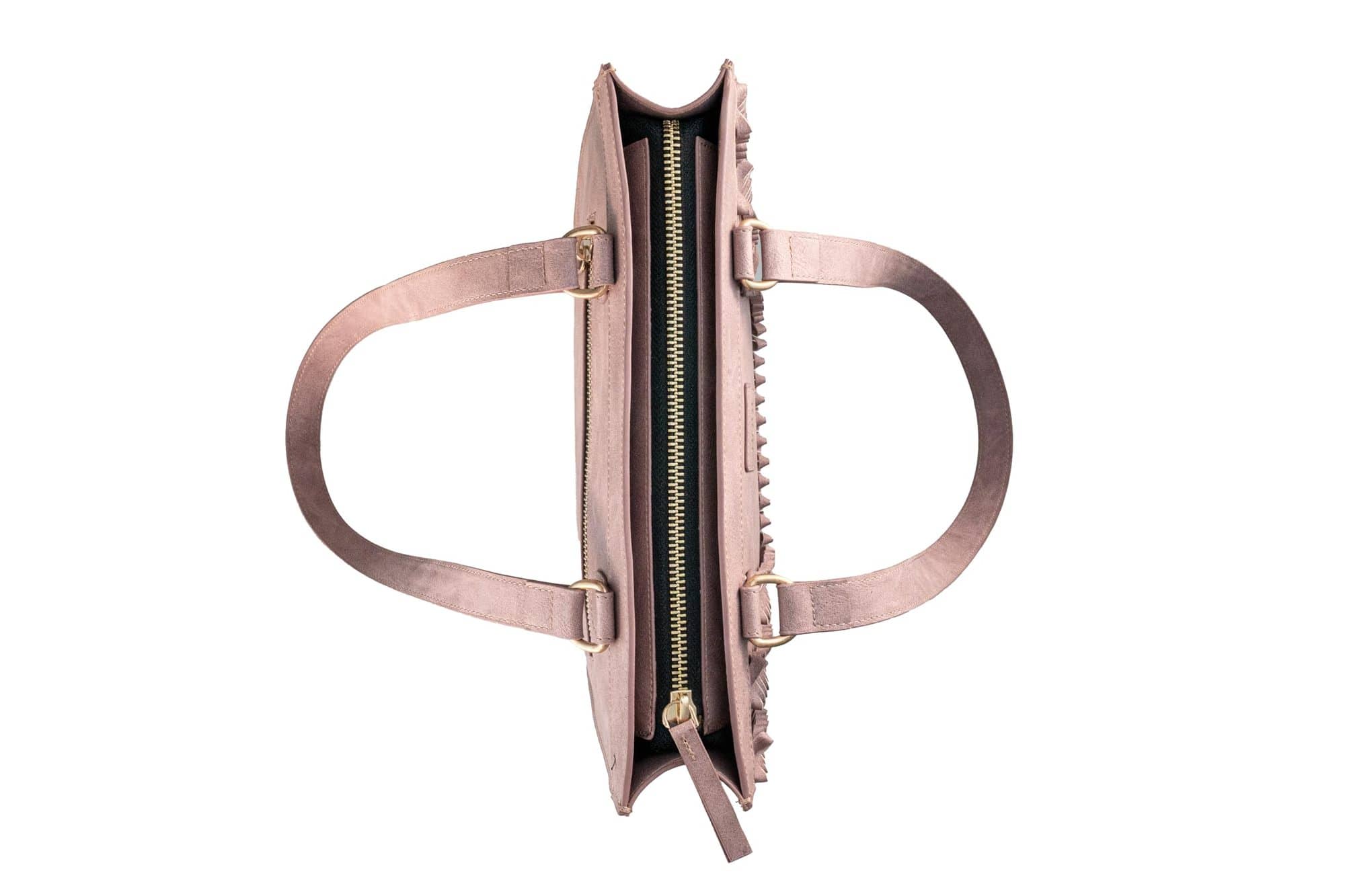 Hodi Shoulder Bag for women, Pink with Decorative Studs, Faux Leather, Medium Size, 1 Zippered Compartment — photo 2