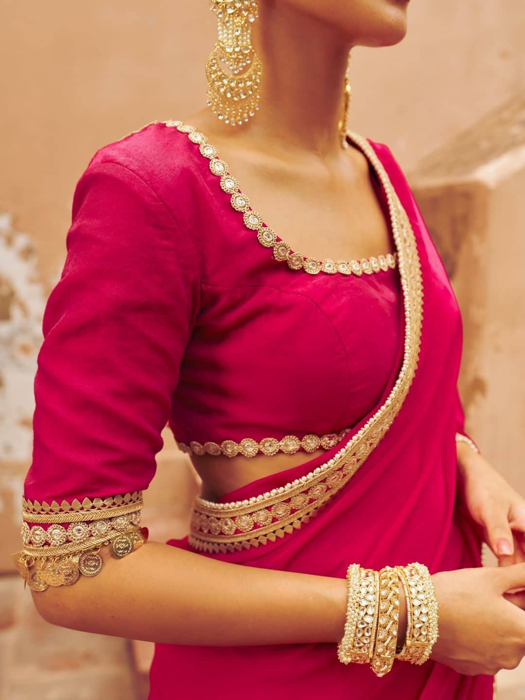 SILCHIC Shringhar Organza Floral Embroidered Saree With Blouse — photo 2