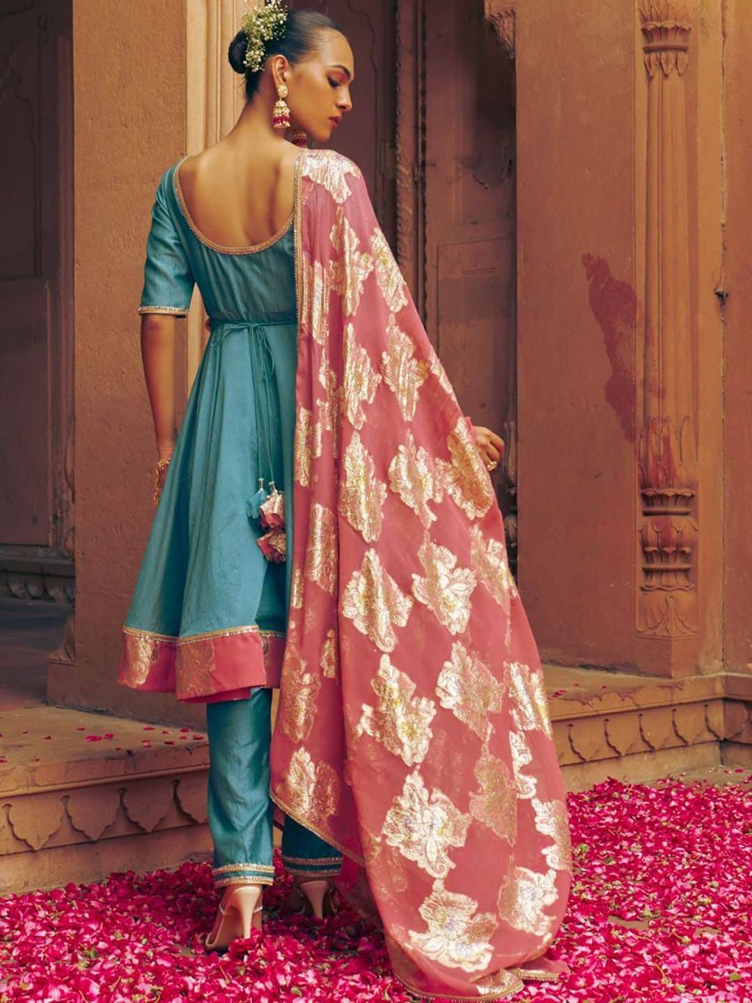SILCHIC Women Chanderi Silk Poly Georgette — photo 2