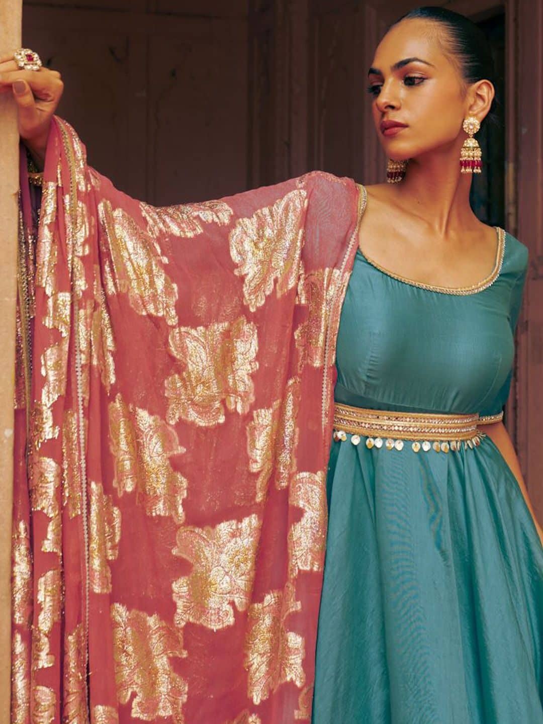 SILCHIC Women Chanderi Silk Poly Georgette — photo 3