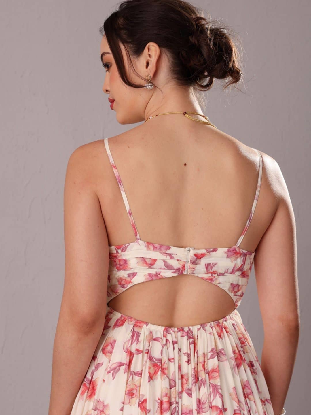 SILCHIC Women Floral Printed Fit-Flare Maxi Dress — photo 6