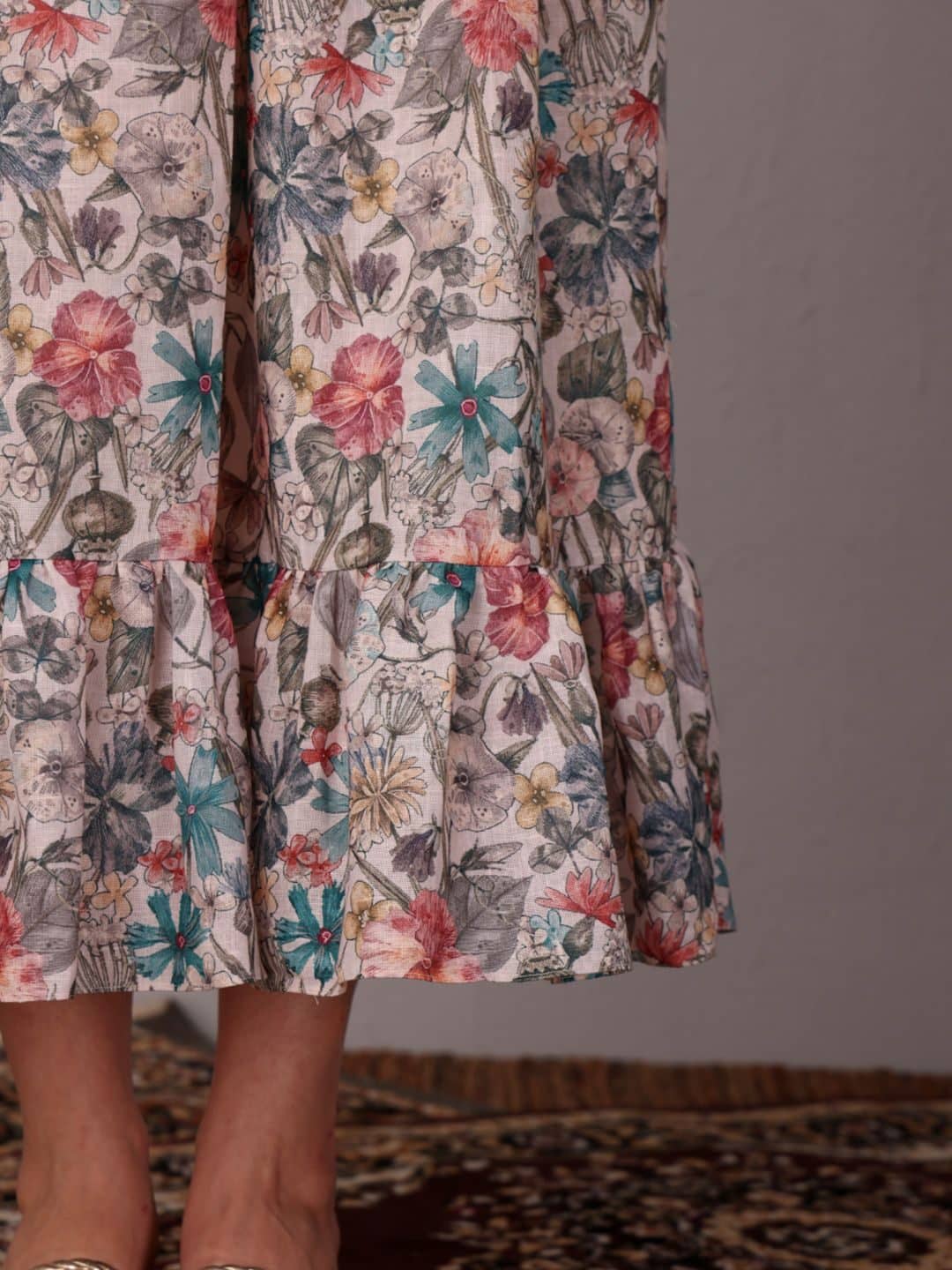 SILCHIC Women Floral Print Fit and Flare Dress — photo 6