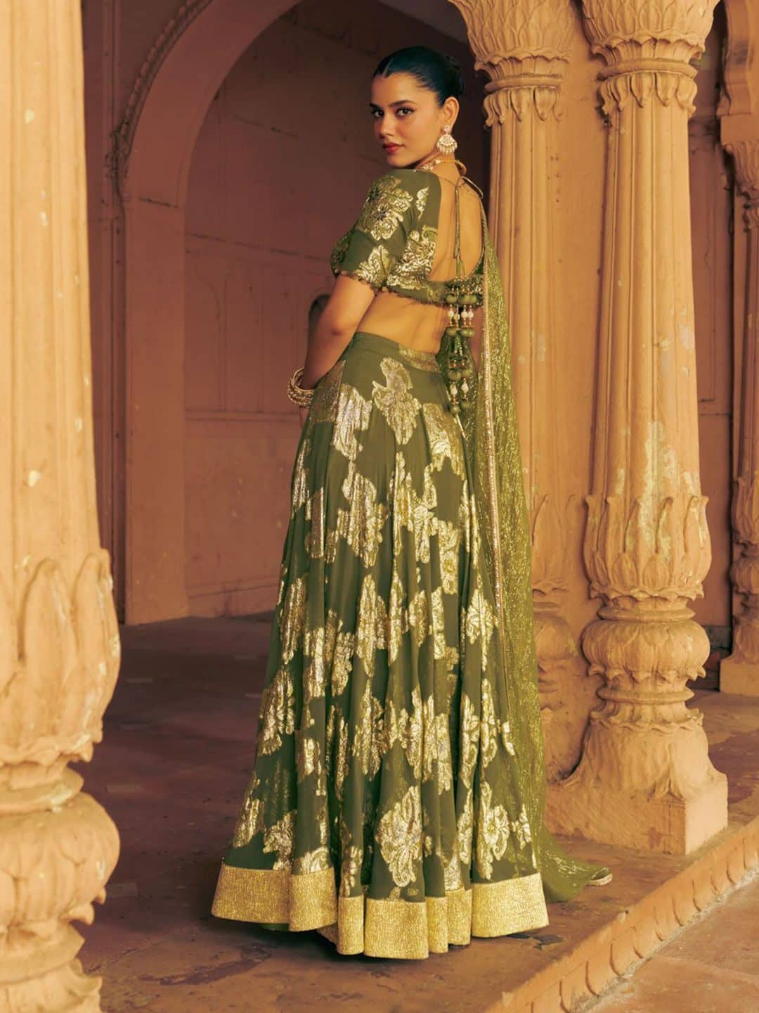 SILCHIC Embellished Thread Work Ready to Wear Lehenga & Blouse With Dupatta — photo 4