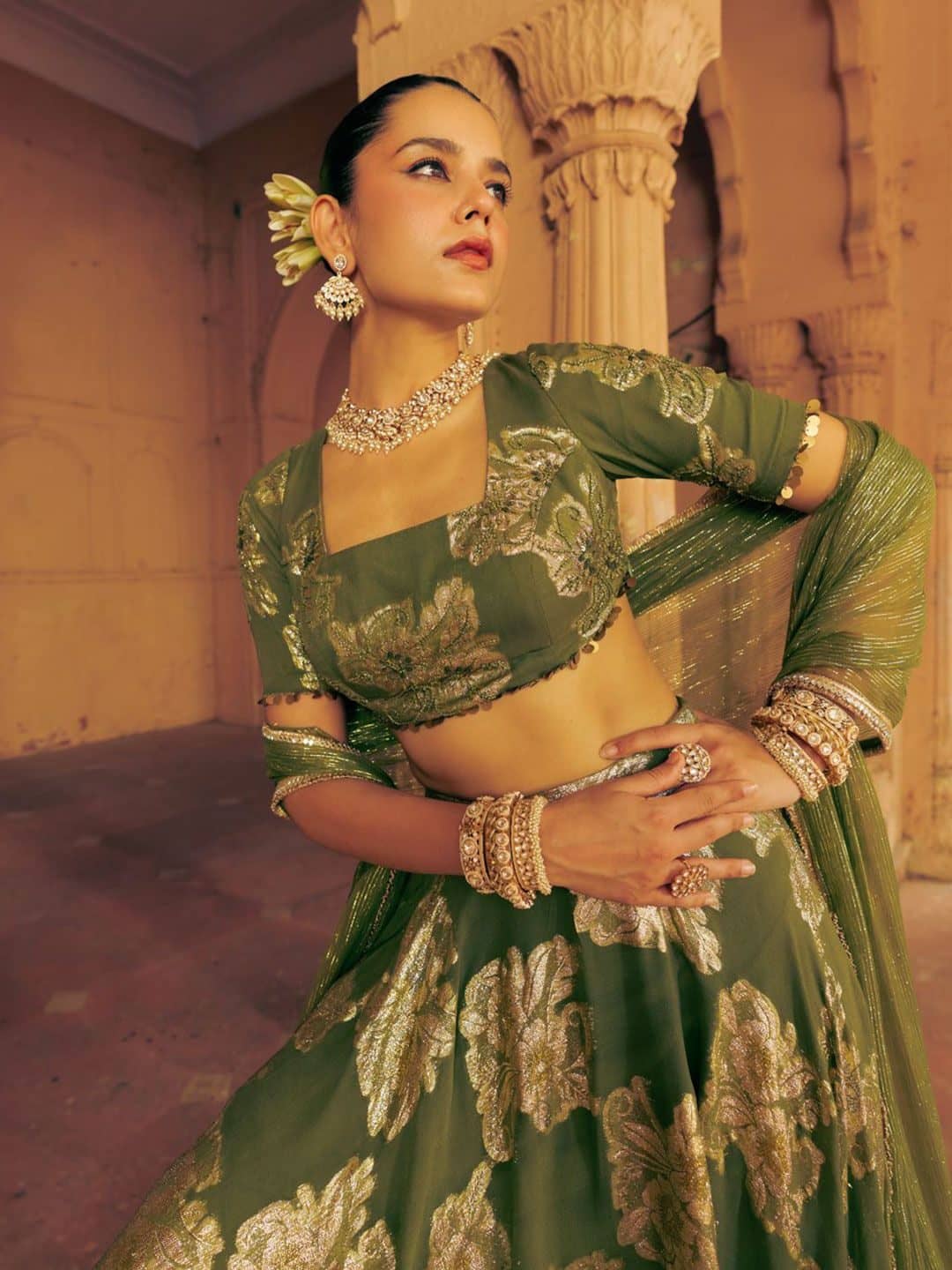 SILCHIC Embellished Thread Work Ready to Wear Lehenga & Blouse With Dupatta — photo 6