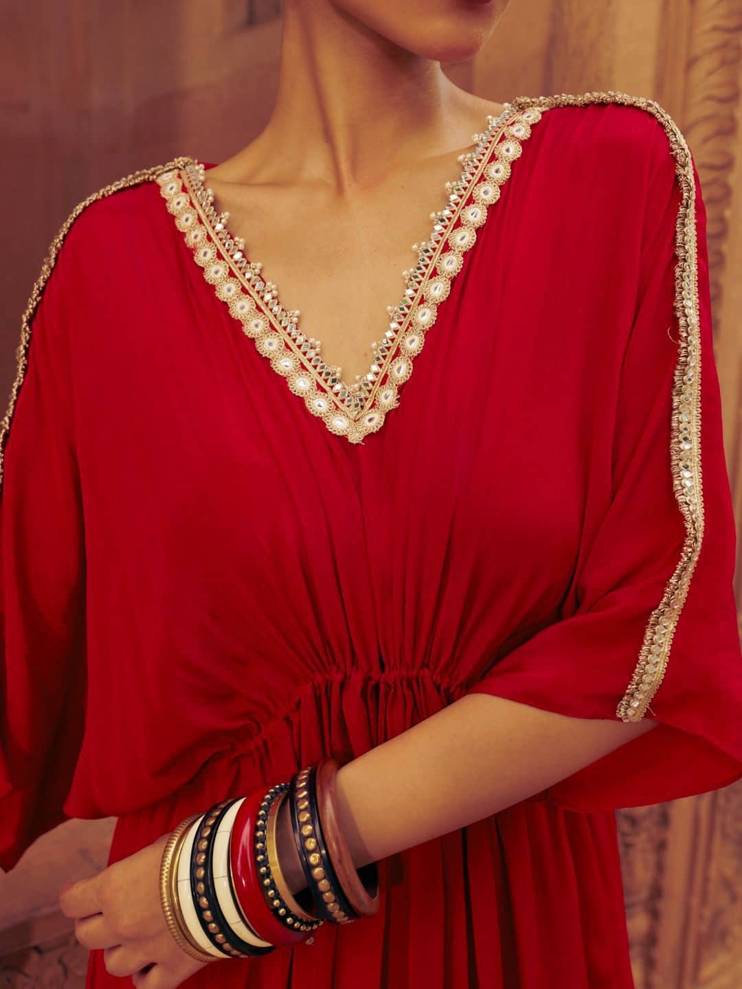 SILCHIC Dori On Waist Maxi Kaftan Dress — photo 2