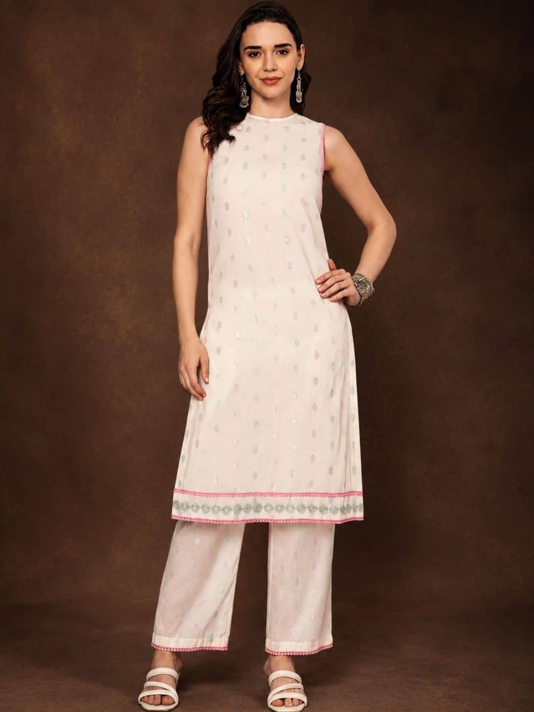 SILCHIC Women Ethnic Motifs Printed Regular Kurta with Trousers — photo 1