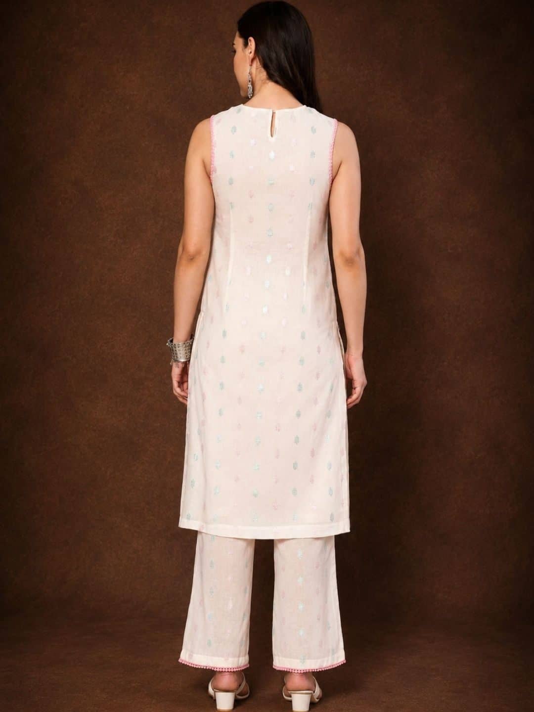 SILCHIC Women Ethnic Motifs Printed Regular Kurta with Trousers — photo 2