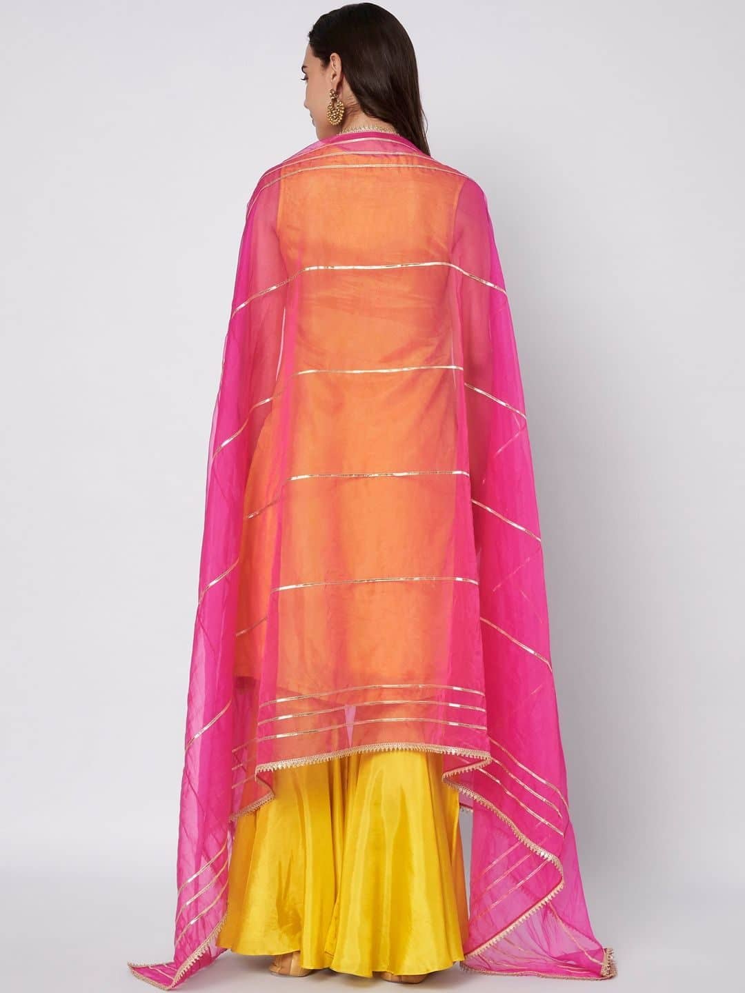 SILCHIC Women Ethnic Motifs Embroidered Regular Sequinned Kurta with Sharara & With Dupatta — photo 6