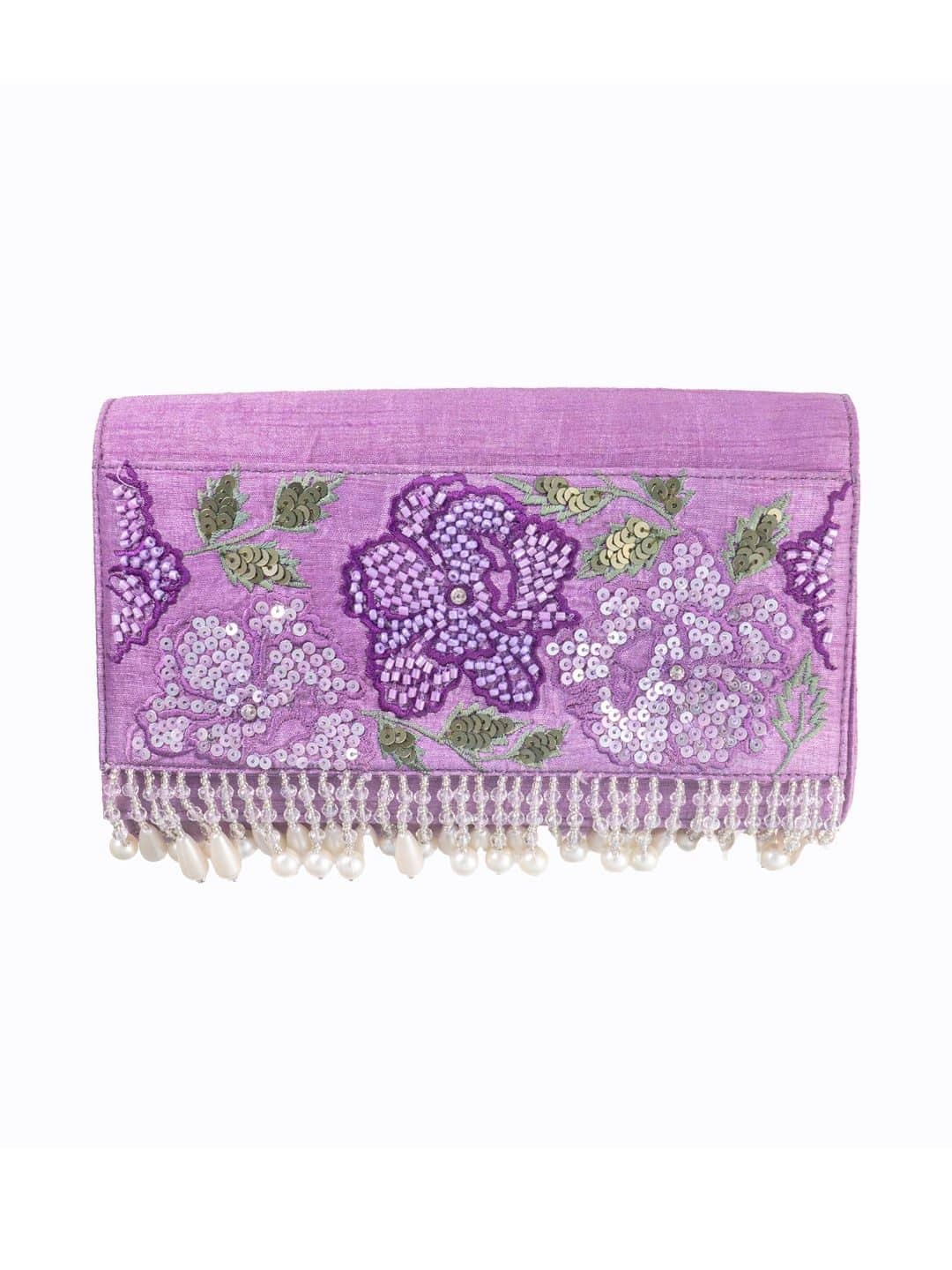 SILCHIC Floral Embellished Handheld Bag