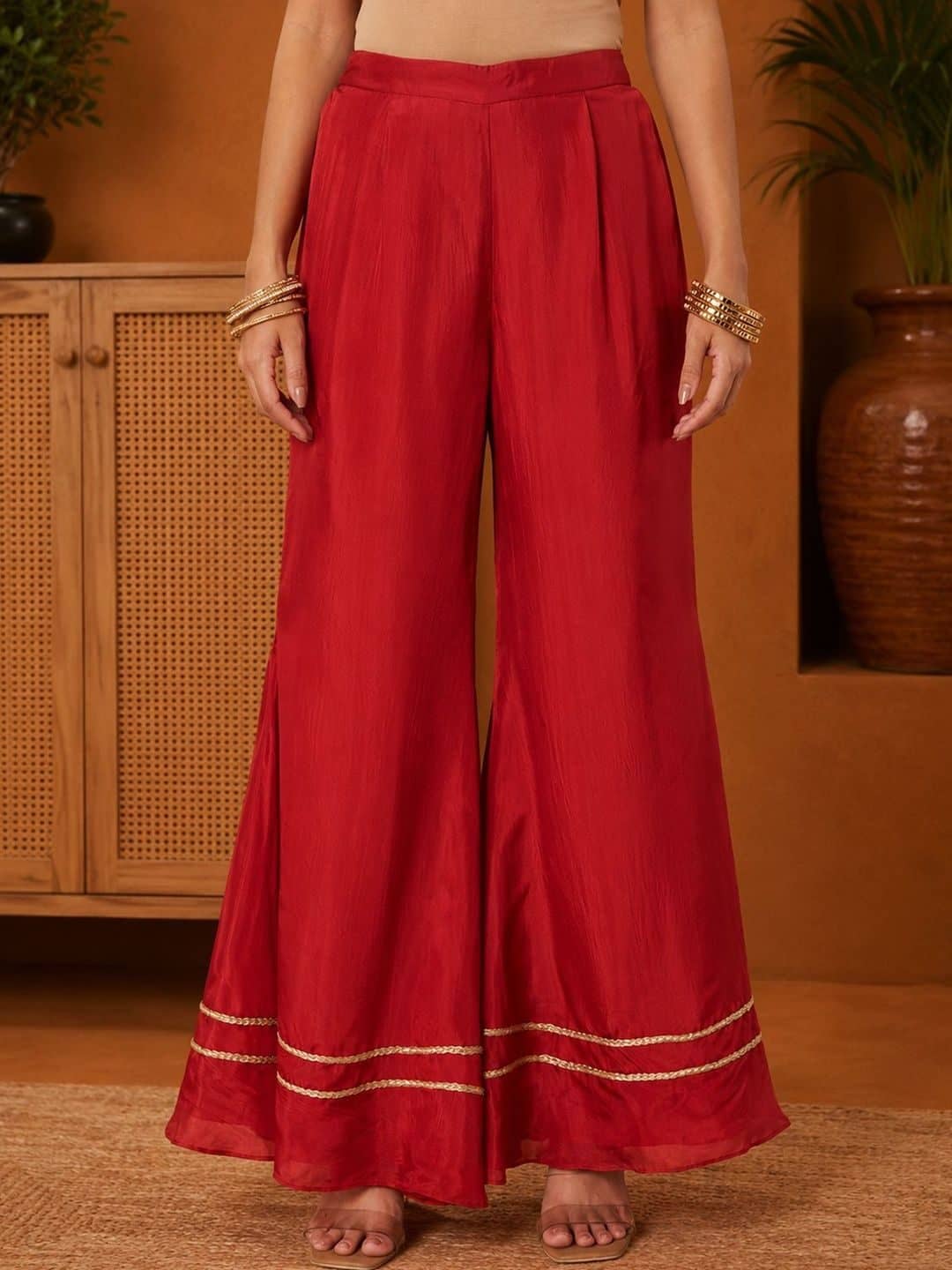 SILCHIC Embroidered Top with Palazzos — photo 6