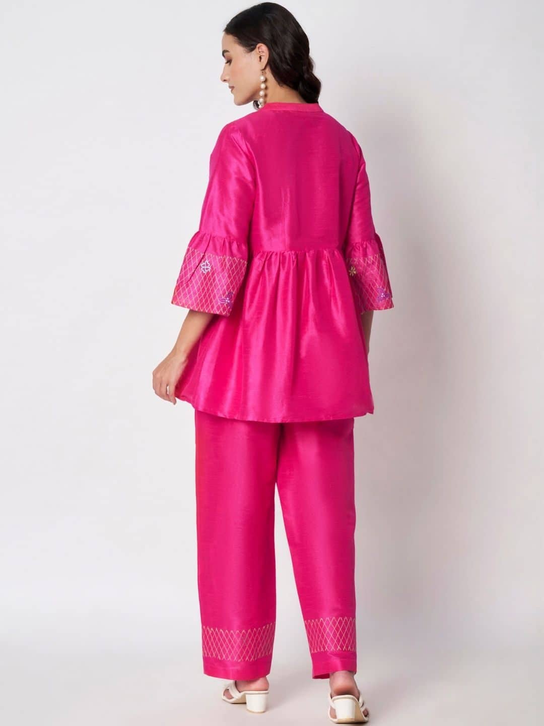 SILCHIC Embroidered Tunic with Palazzos — photo 4