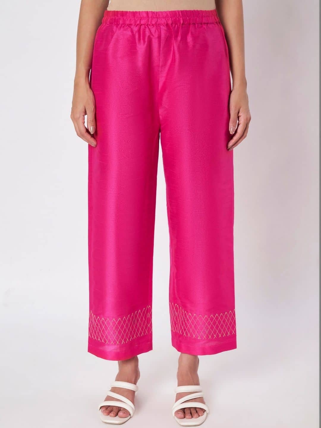 SILCHIC Embroidered Tunic with Palazzos — photo 6