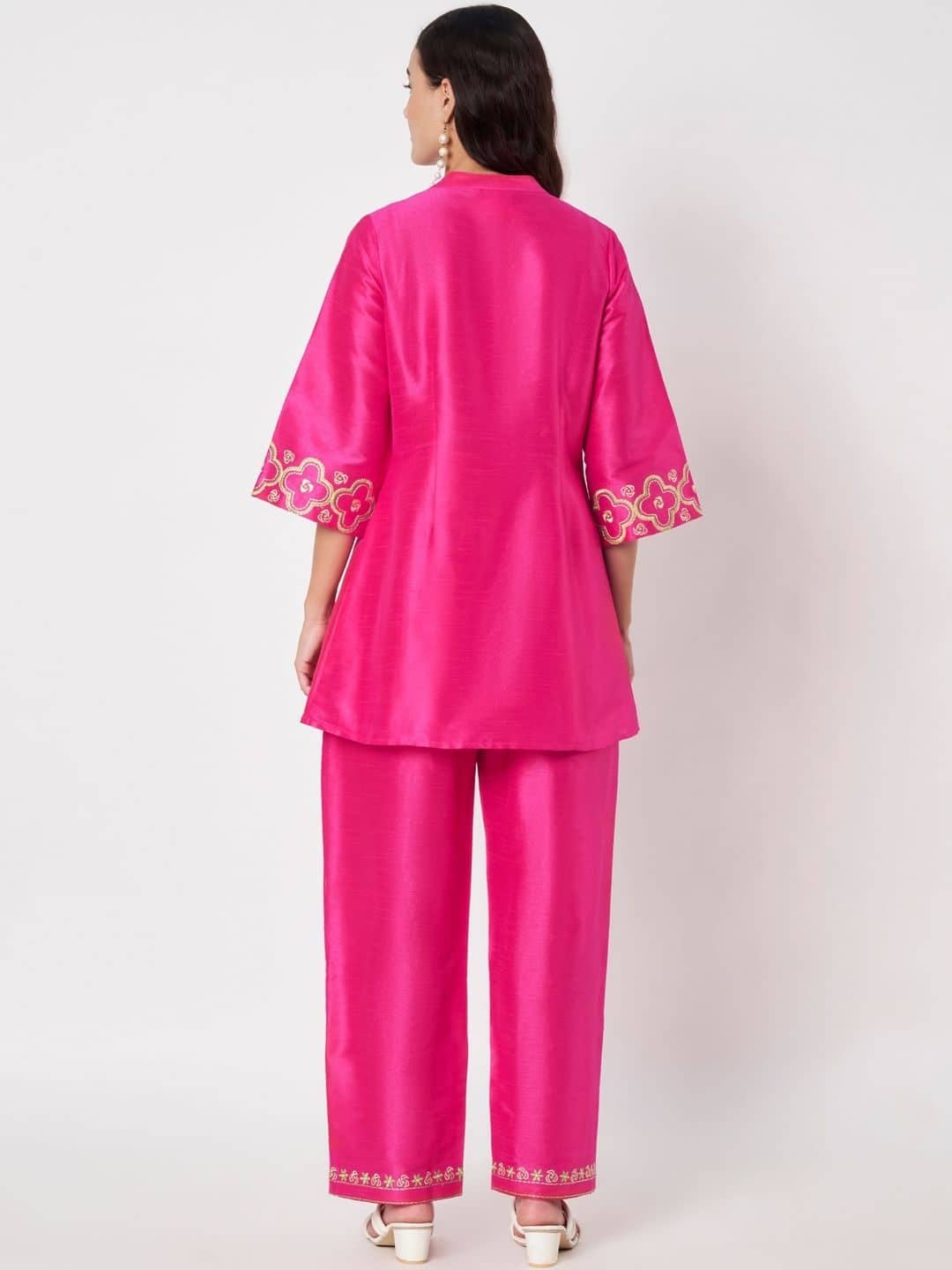 SILCHIC Embroidered Tunic with Palazzos — photo 4