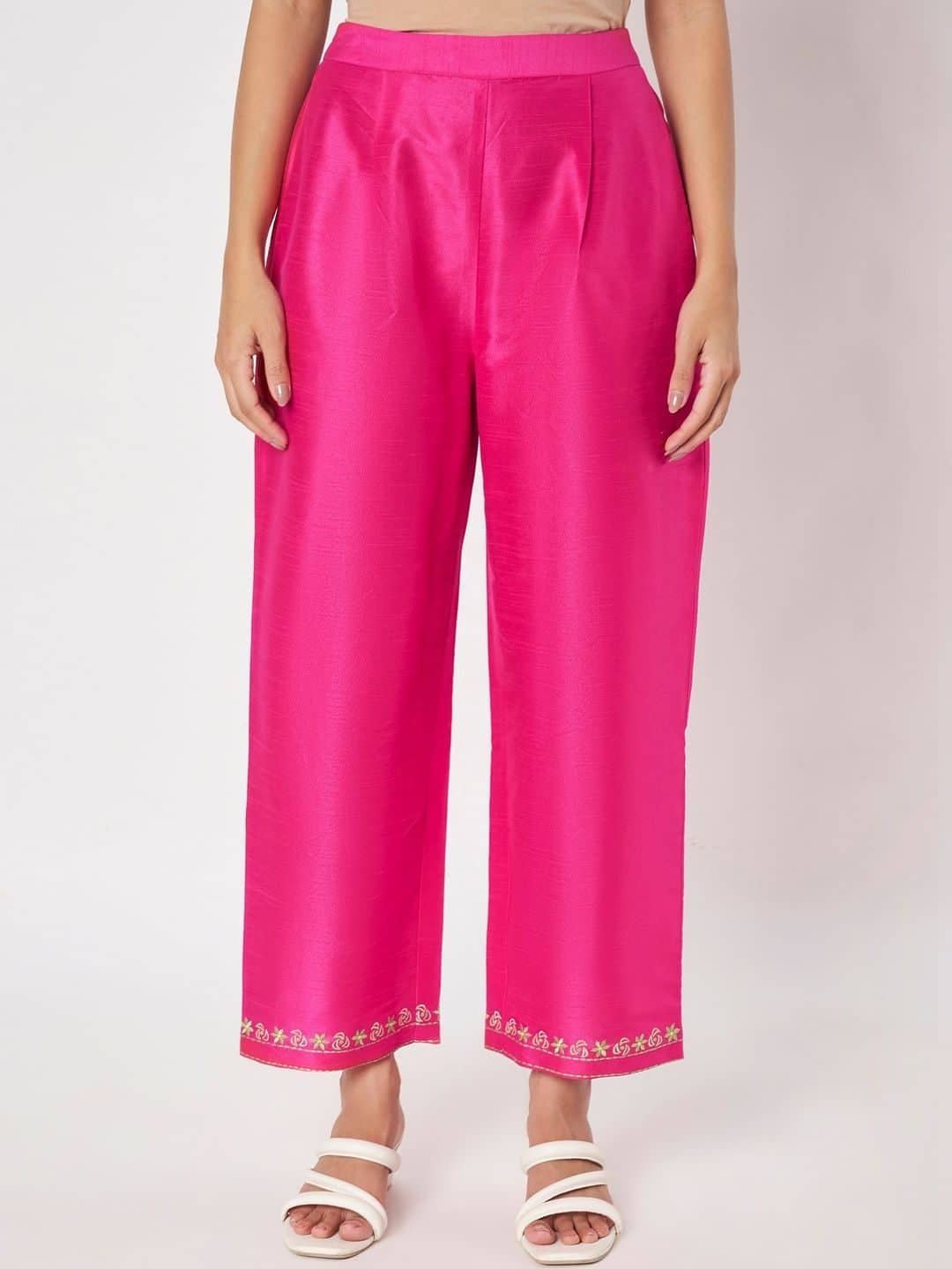 SILCHIC Embroidered Tunic with Palazzos — photo 6