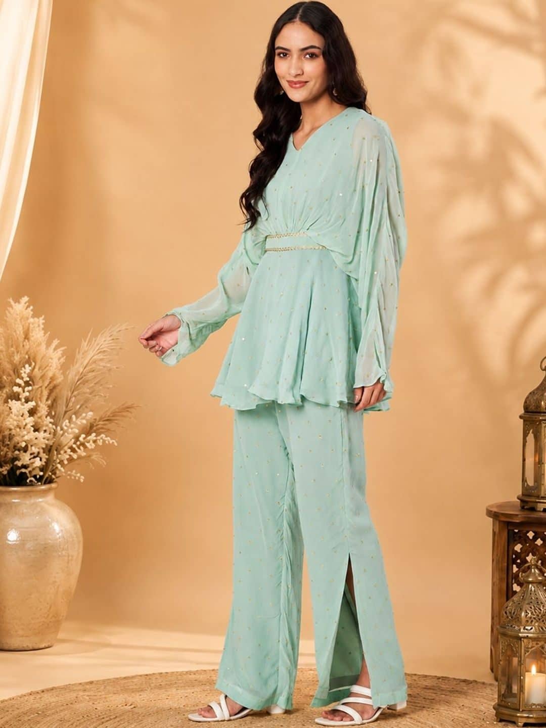 SILCHIC Embellished Top with Trousers — photo 2