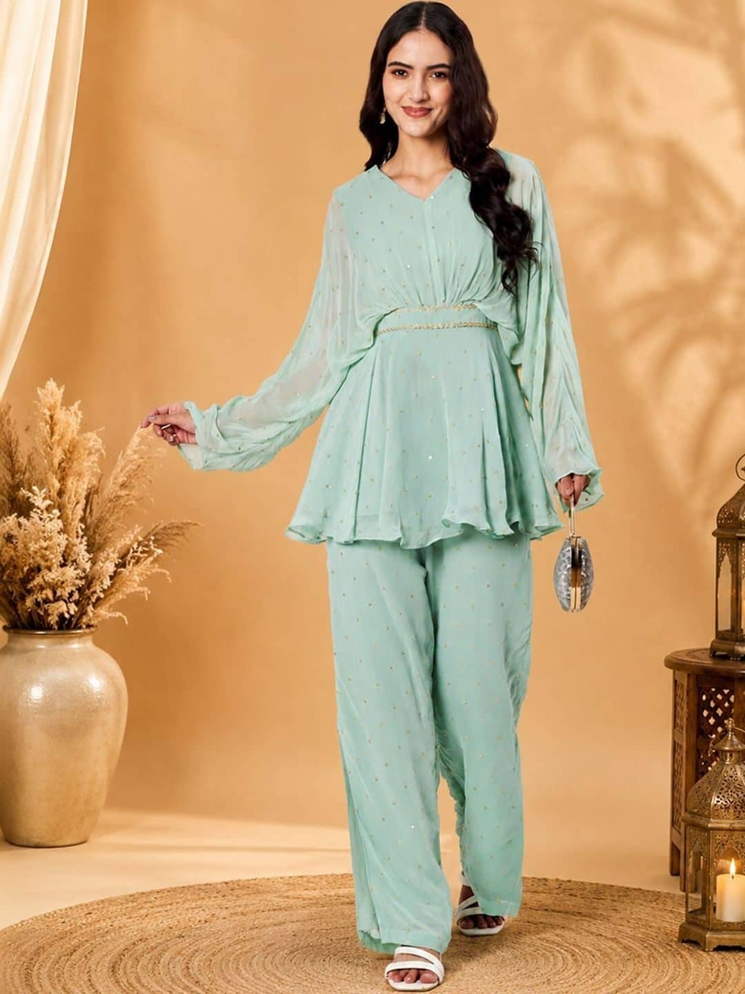 SILCHIC Embellished Top with Trousers — photo 5
