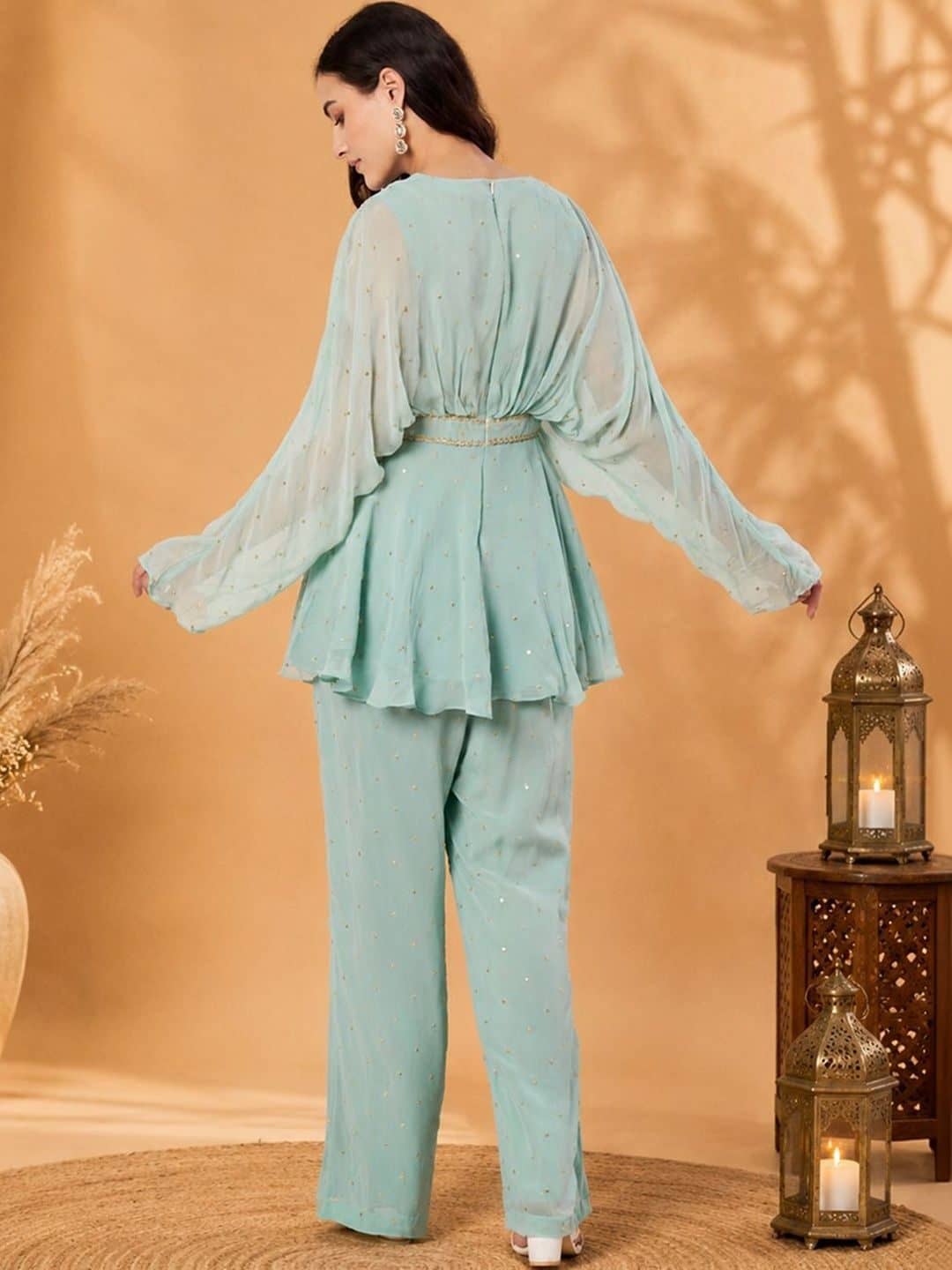 SILCHIC Embellished Top with Trousers — photo 3