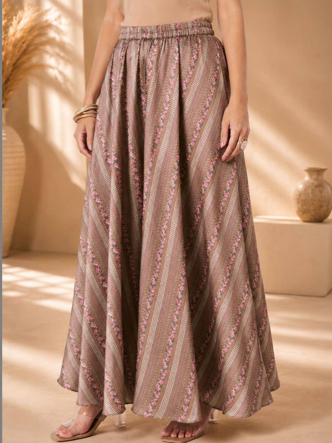 SILCHIC Women Floral Printed Embroidered Kurta with Palazzos — photo 6