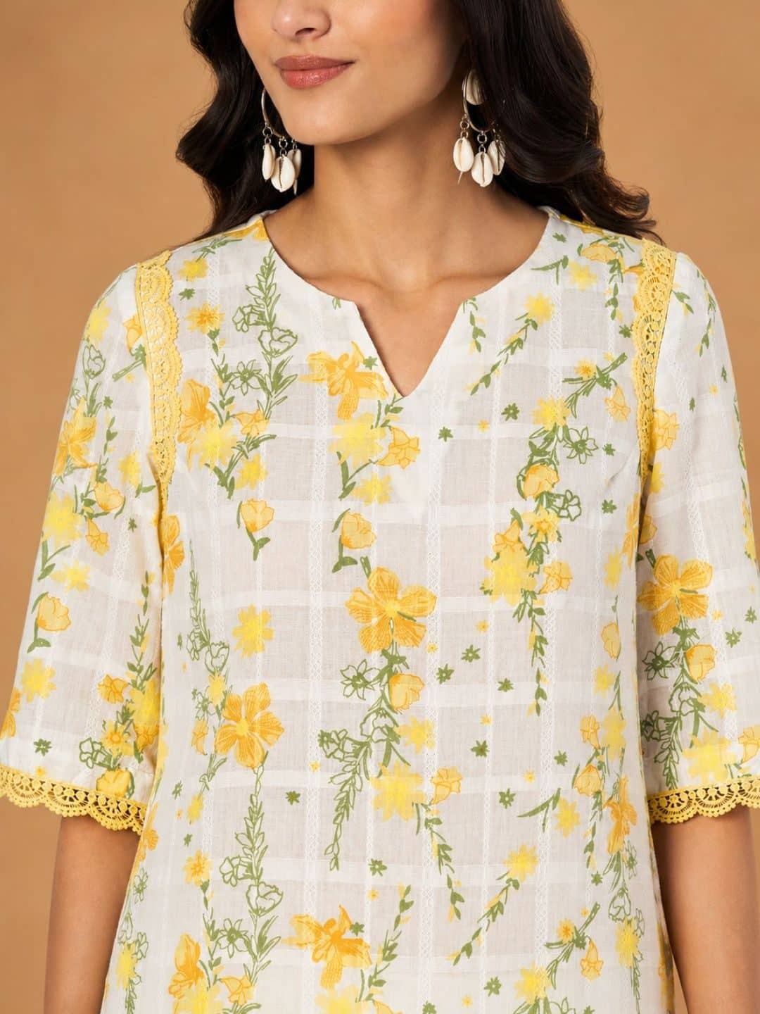 SILCHIC Women Floral Printed Regular Pure Cotton Kurta with Trousers — photo 6