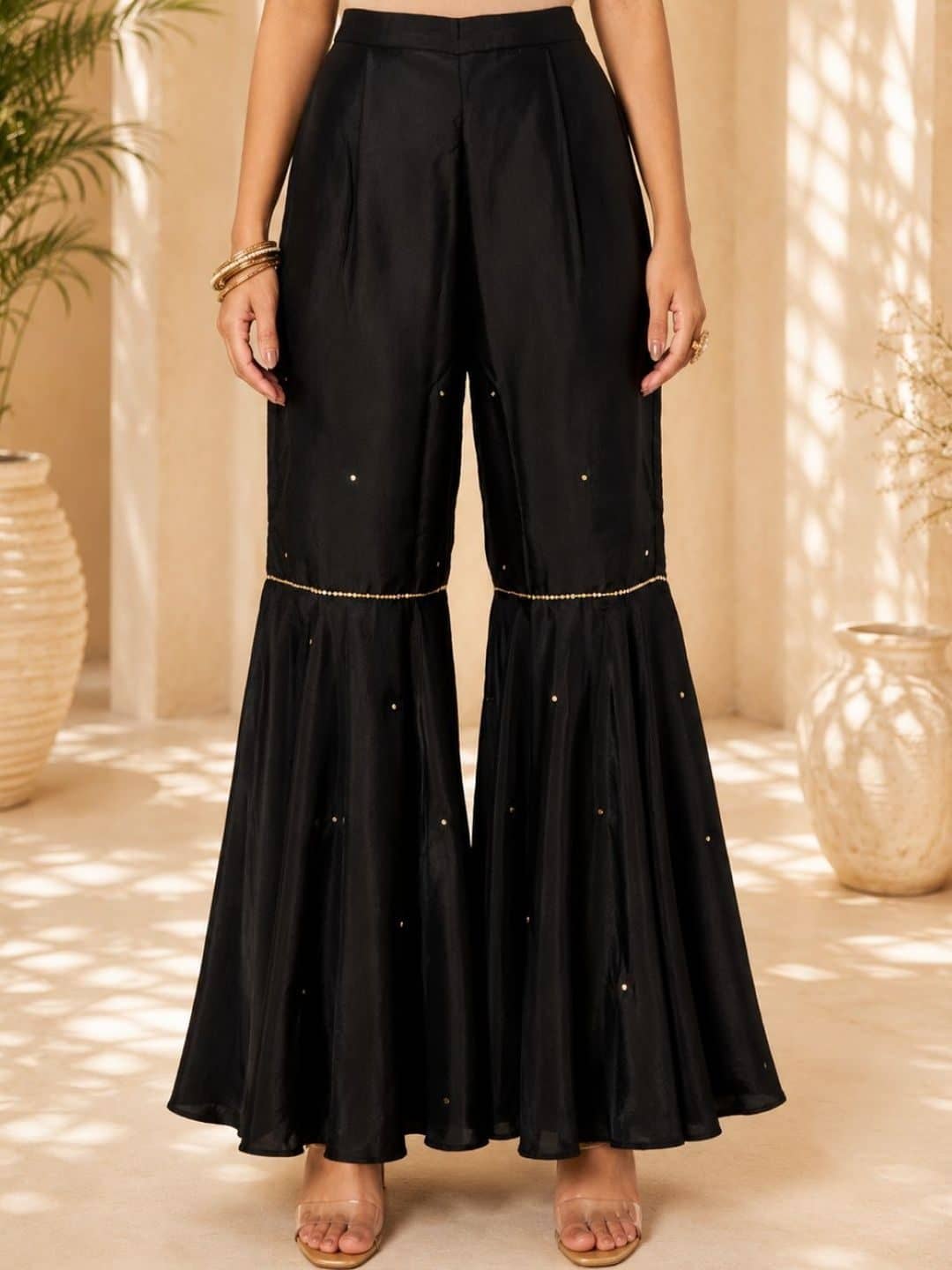 SILCHIC Women Regular Gotta Patti Kurta with Sharara & With Dupatta — photo 6