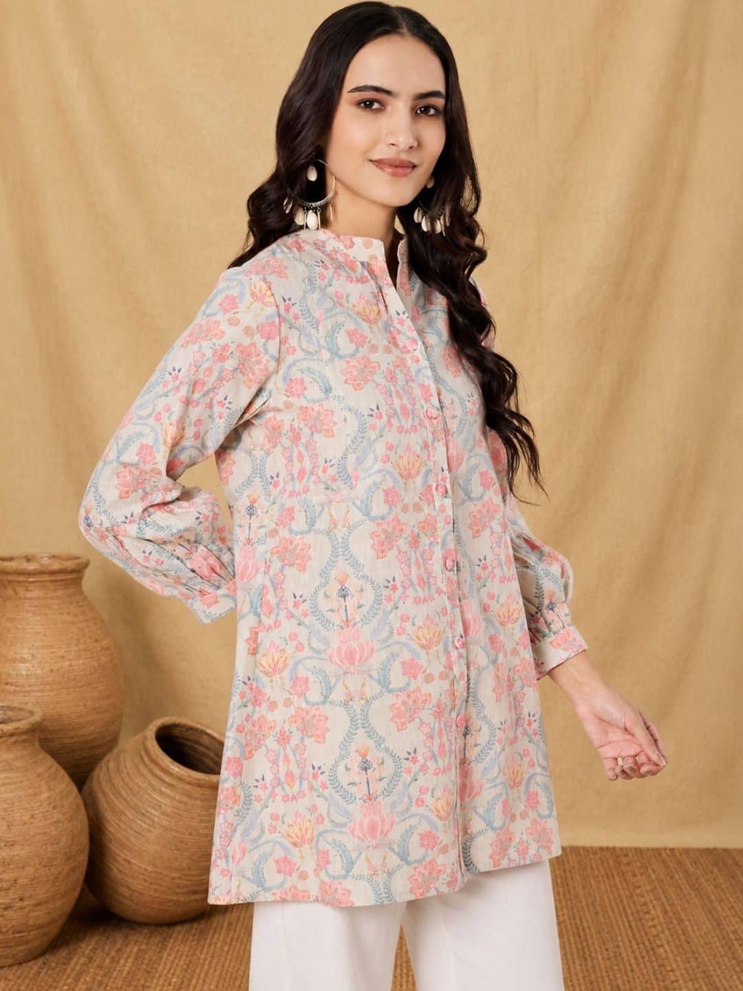 SILCHIC Floral Printed Pure Cotton Kurti — photo 4