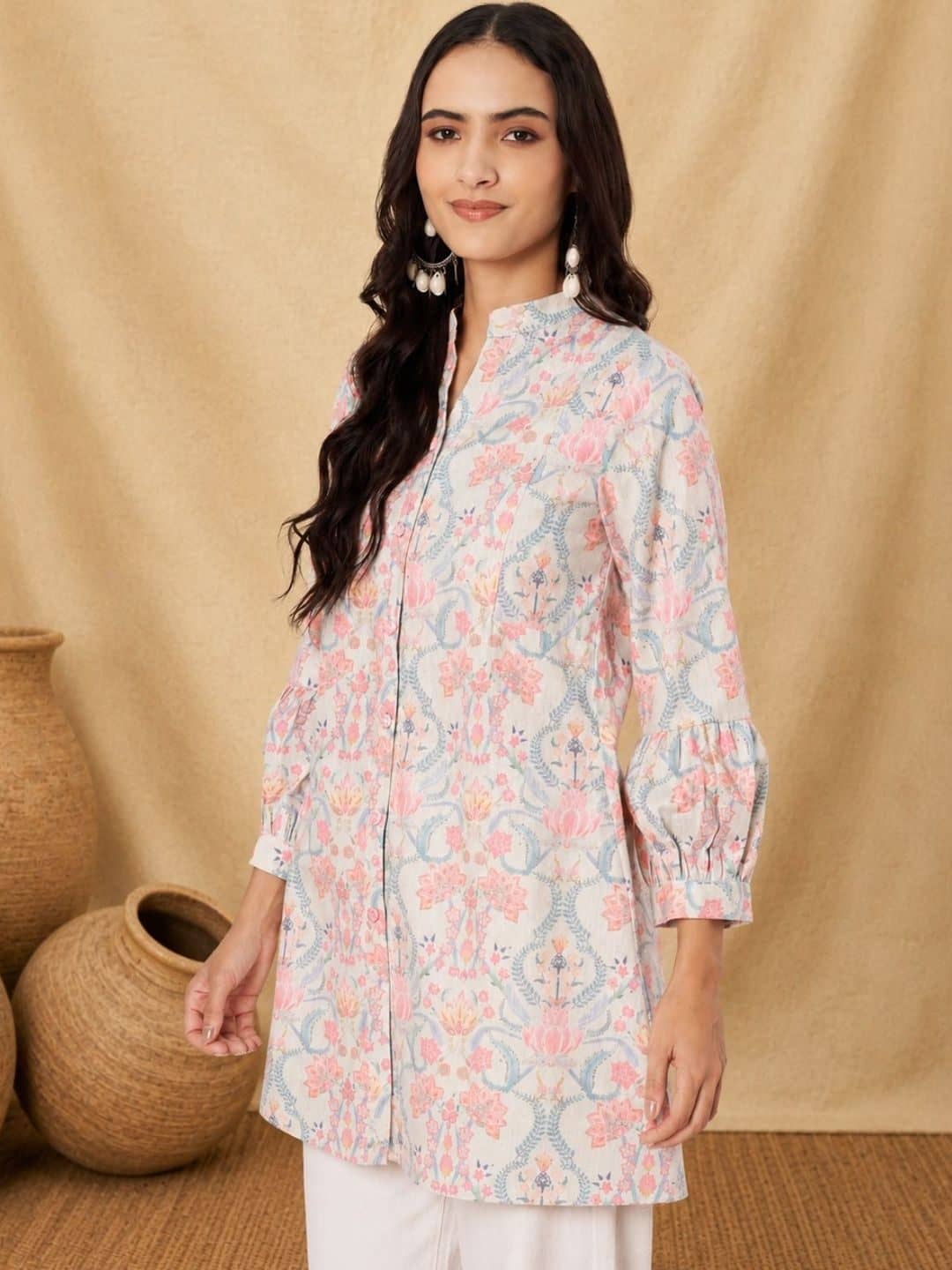 SILCHIC Floral Printed Pure Cotton Kurti — photo 2