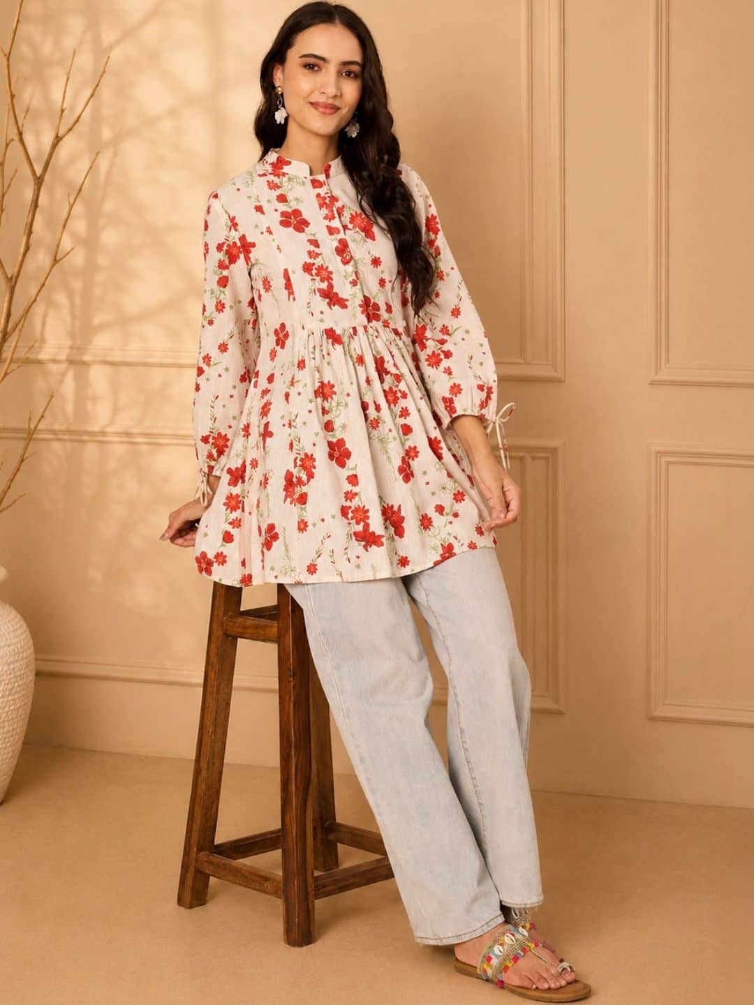 SILCHIC Floral Printed Pure Cotton Kurti — photo 5