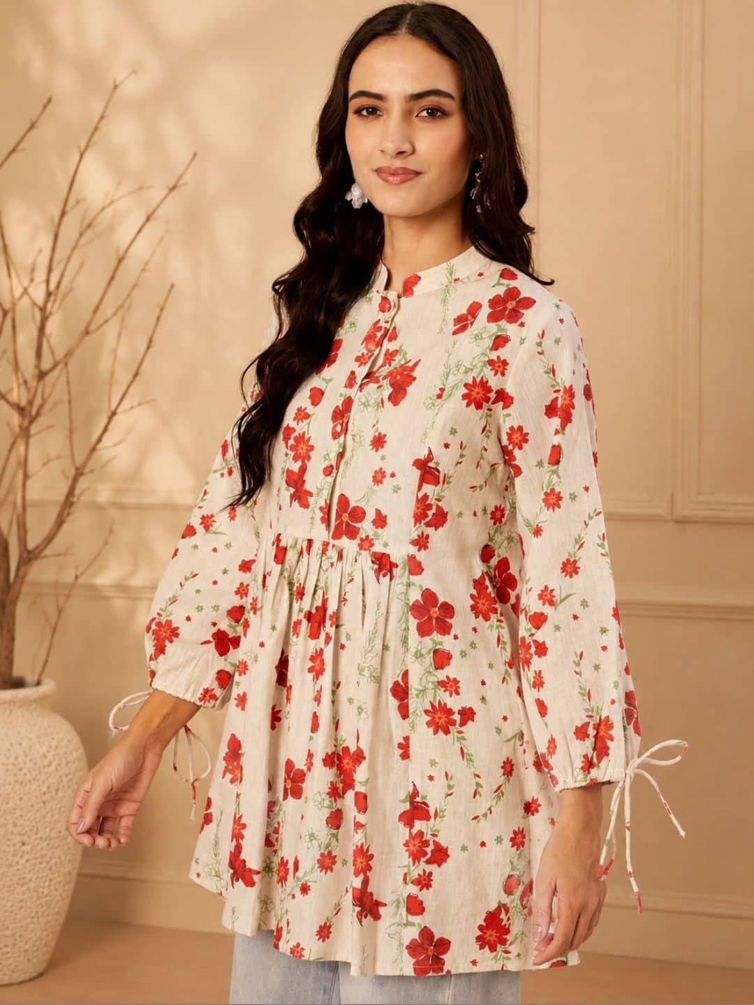 SILCHIC Floral Printed Pure Cotton Kurti — photo 3