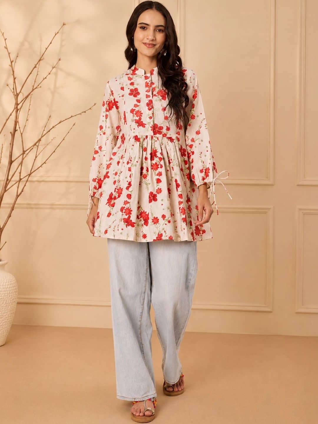SILCHIC Floral Printed Pure Cotton Kurti — photo 2