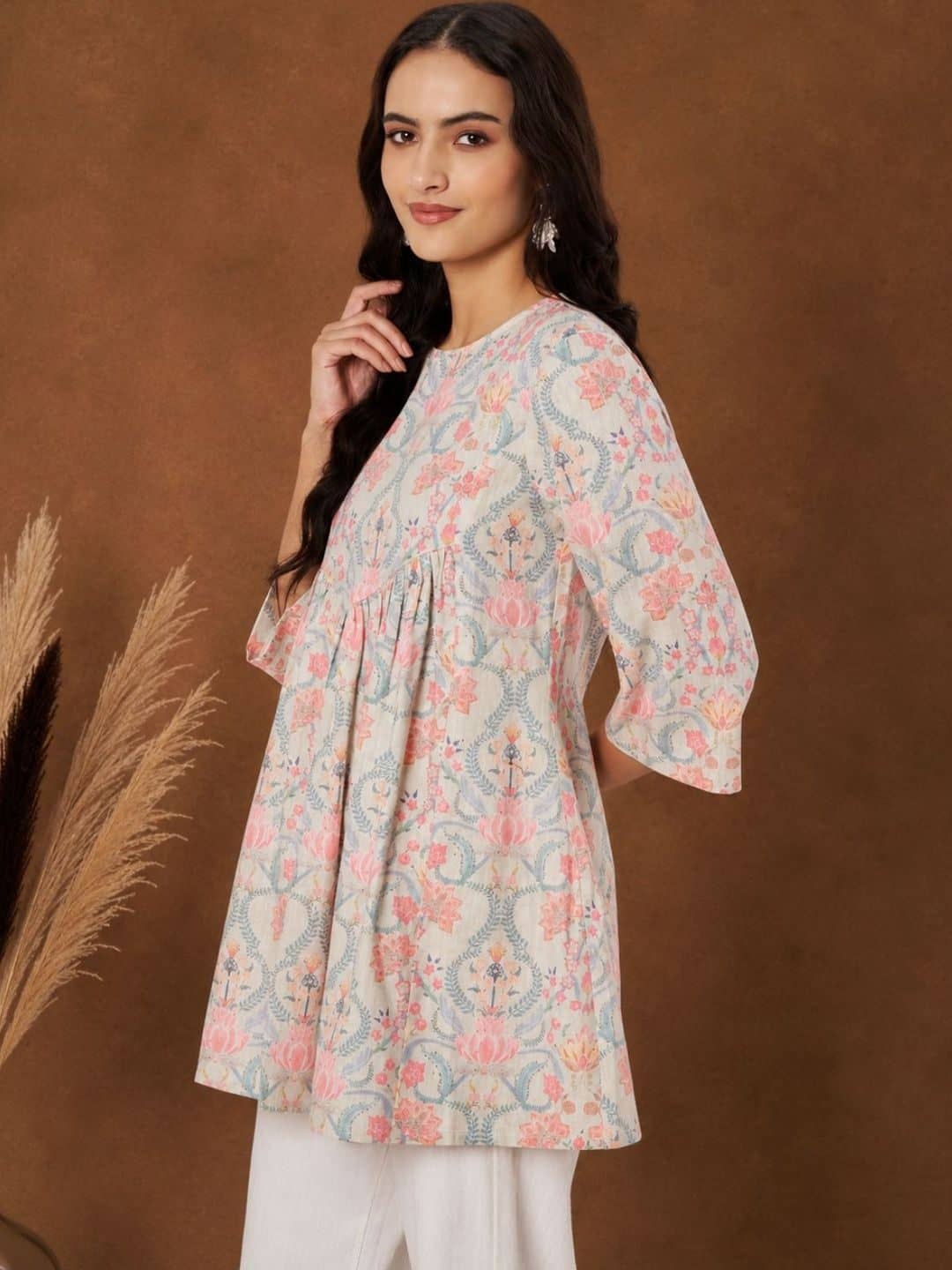 SILCHIC Floral Printed Pure Cotton Kurti — photo 3
