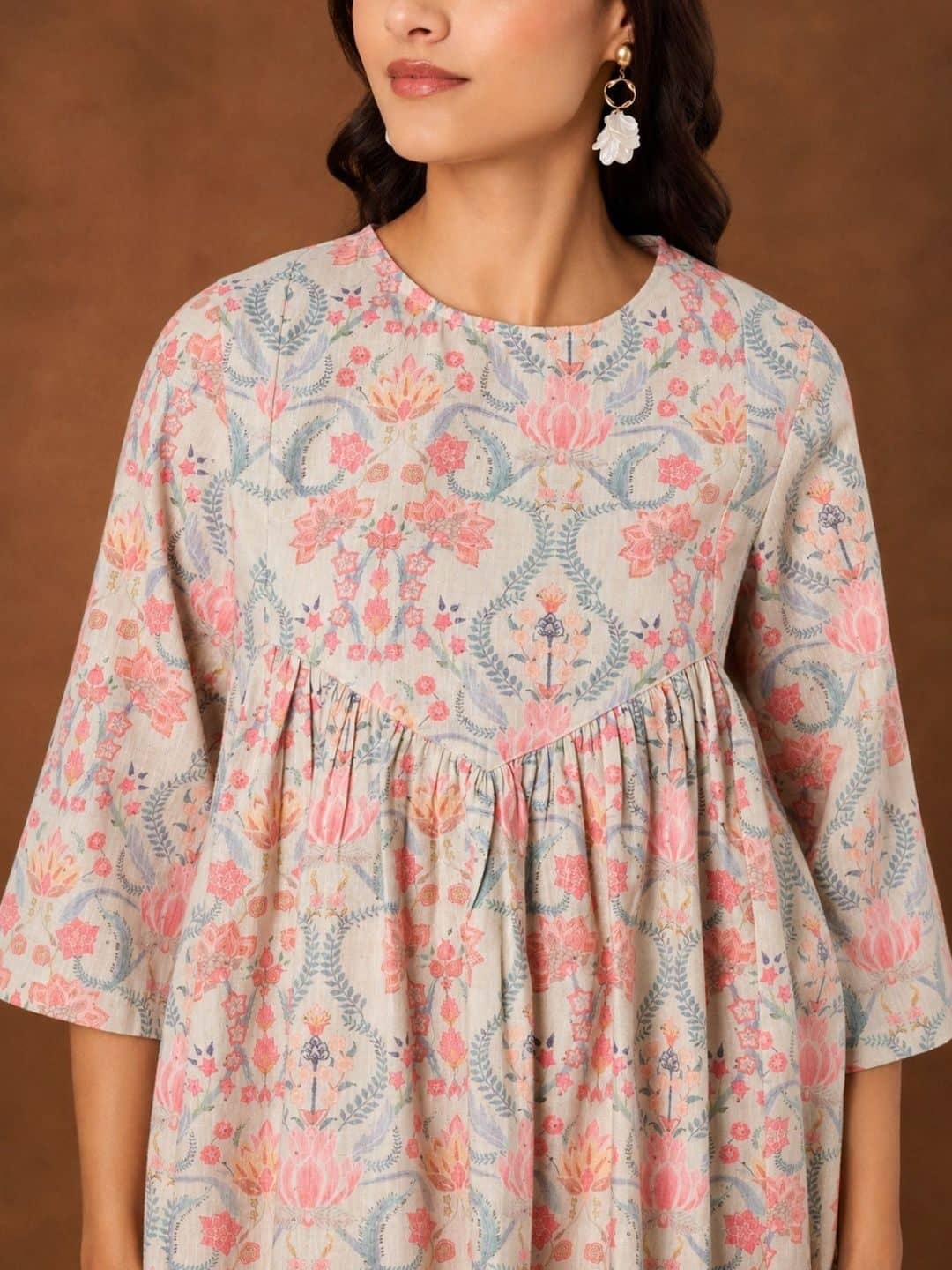 SILCHIC Floral Printed Pure Cotton Kurti — photo 5
