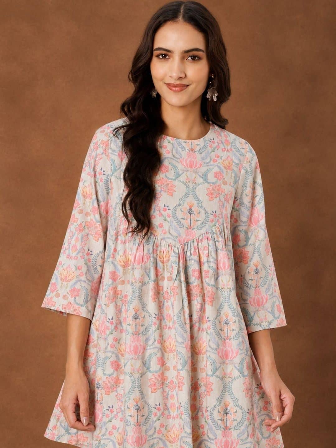 SILCHIC Floral Printed Pure Cotton Kurti — photo 4