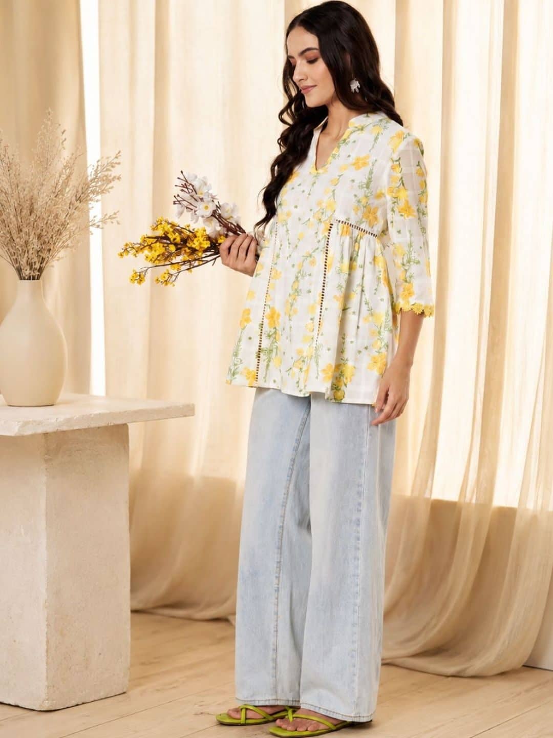 SILCHIC Floral Printed Pure Cotton Kurti — photo 6