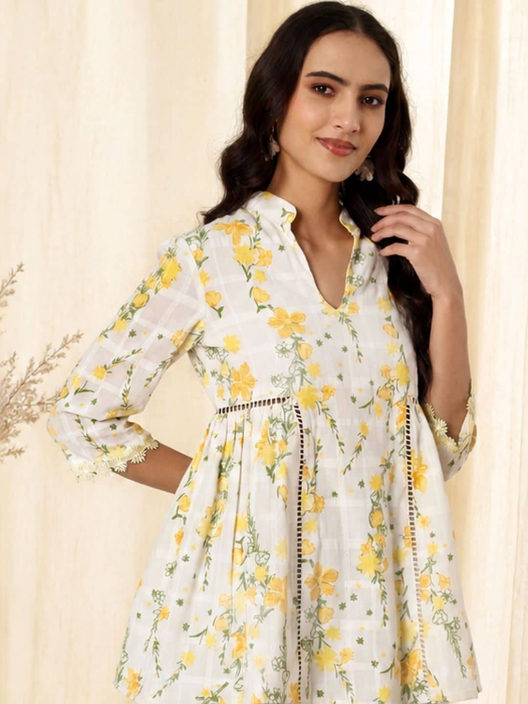 SILCHIC Floral Printed Pure Cotton Kurti — photo 3