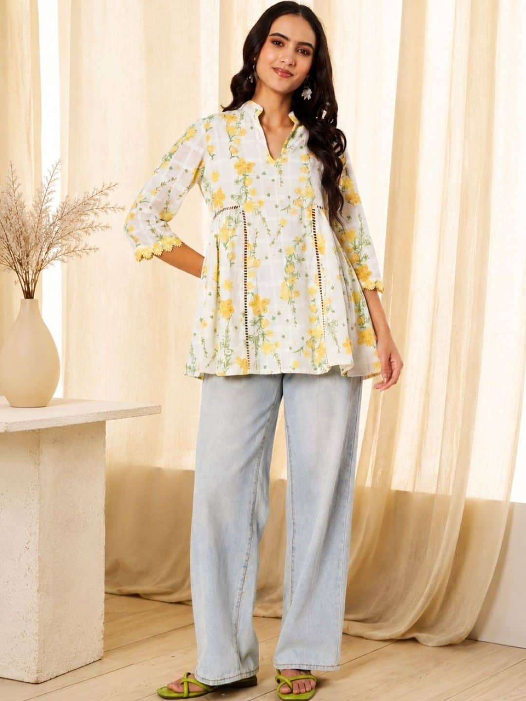 SILCHIC Floral Printed Pure Cotton Kurti — photo 4