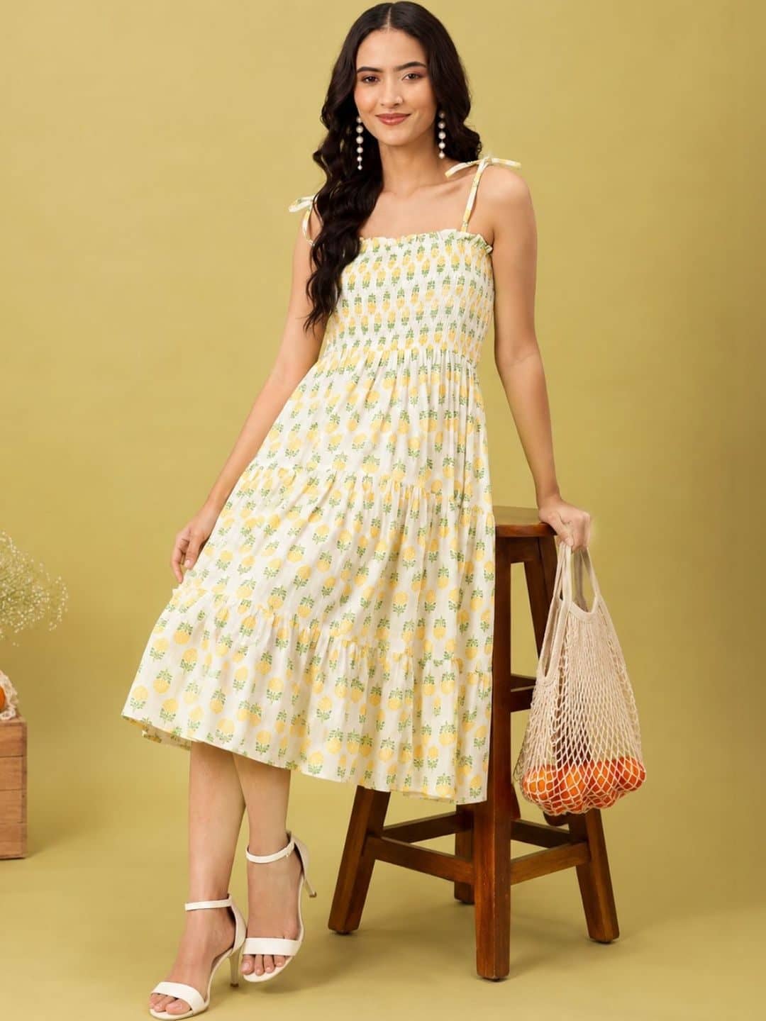 SILCHIC Print A-Line Midi Dress — photo 5