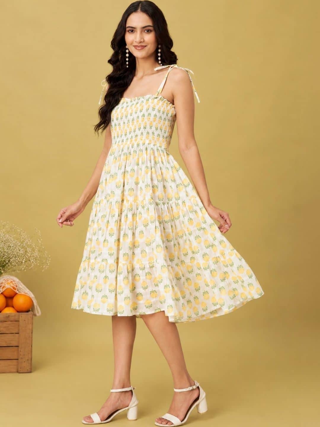 SILCHIC Print A-Line Midi Dress — photo 2