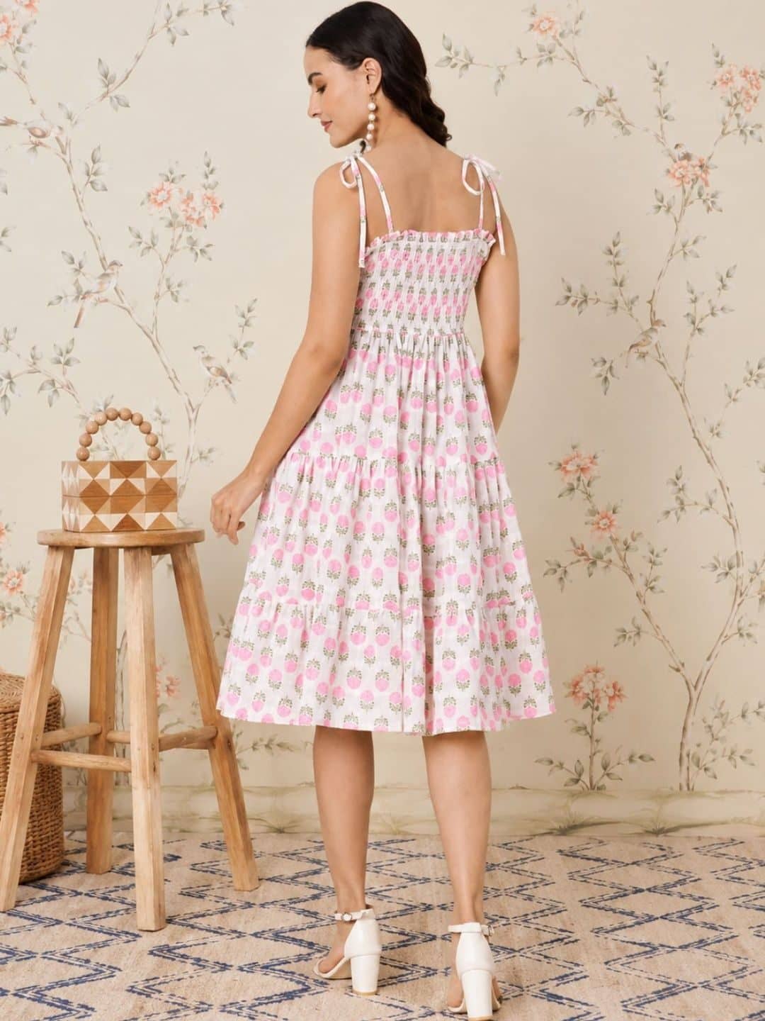 SILCHIC Floral Print Fit & Flare Dress — photo 5
