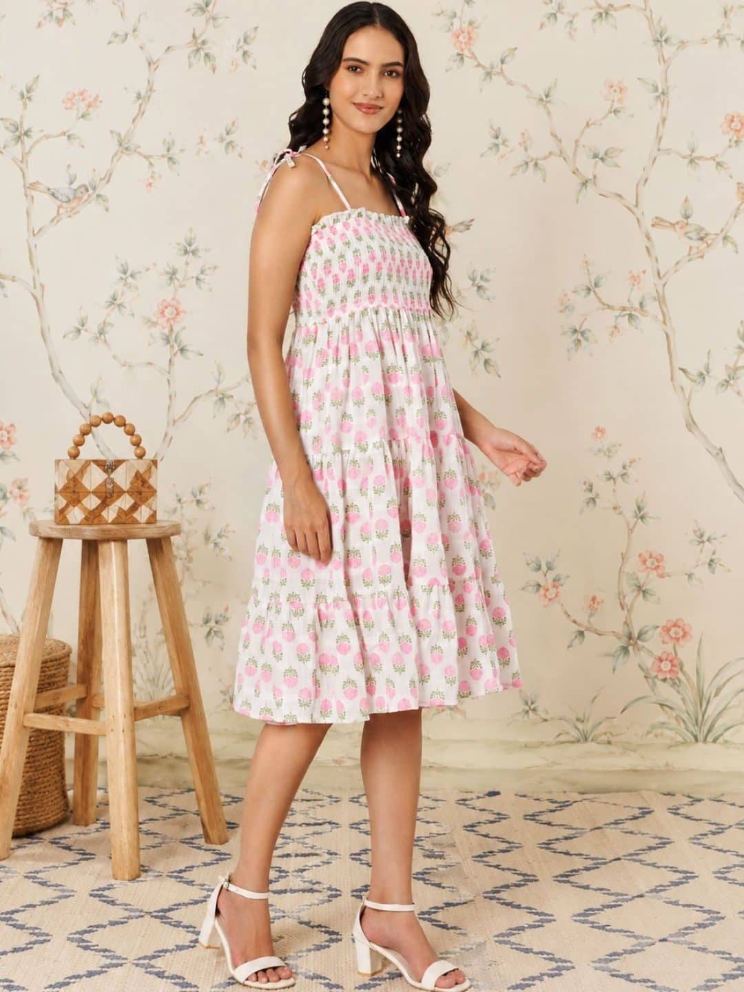 SILCHIC Floral Print Fit & Flare Dress — photo 2