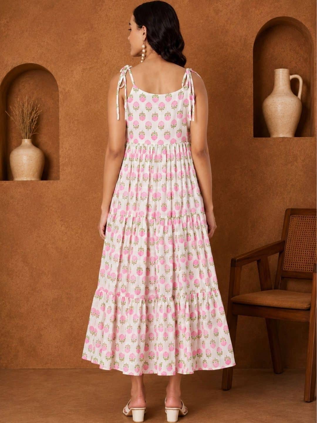 SILCHIC Floral Print Fit & Flare Maxi Dress — photo 5