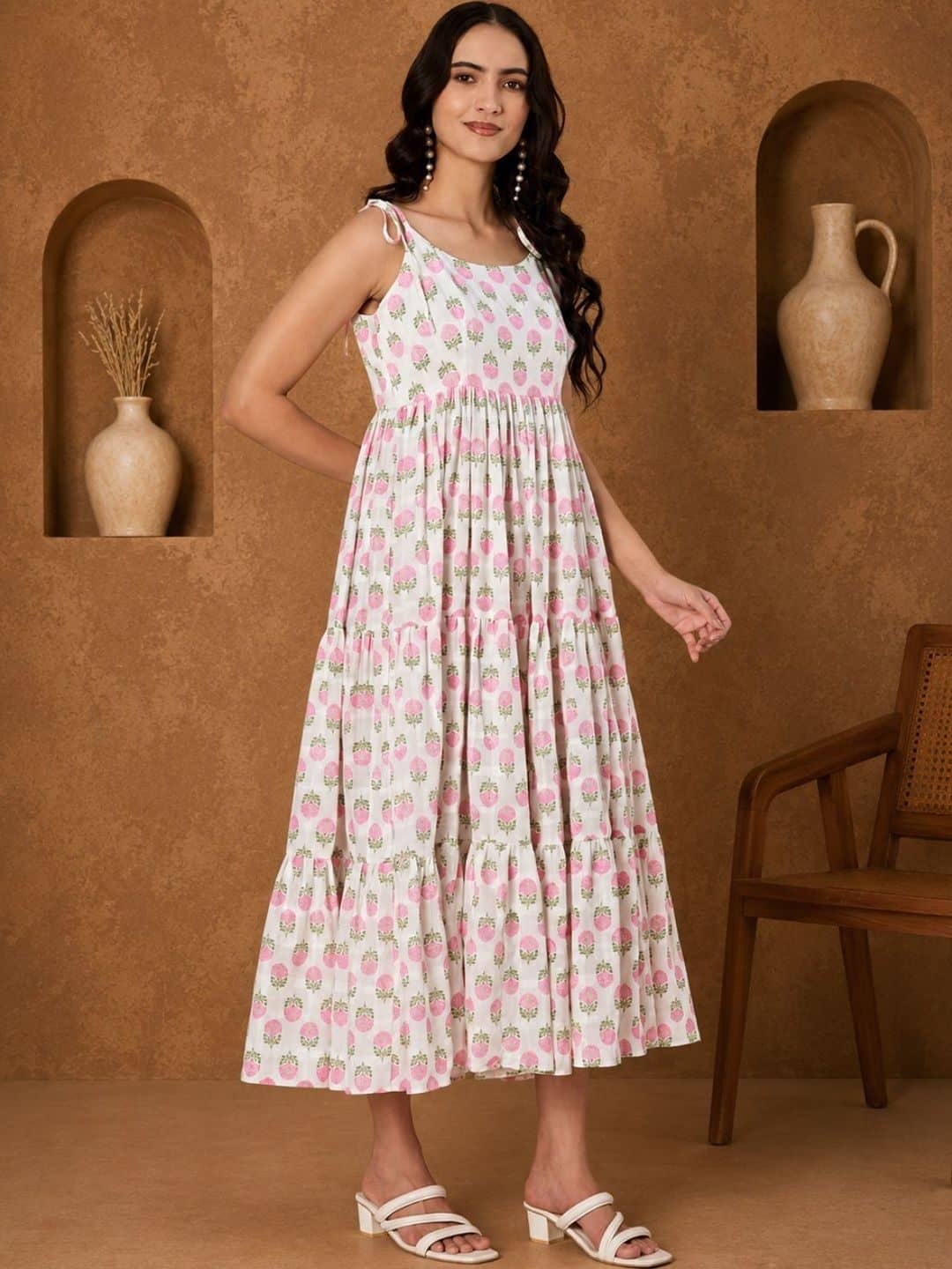 SILCHIC Floral Print Fit & Flare Maxi Dress — photo 4