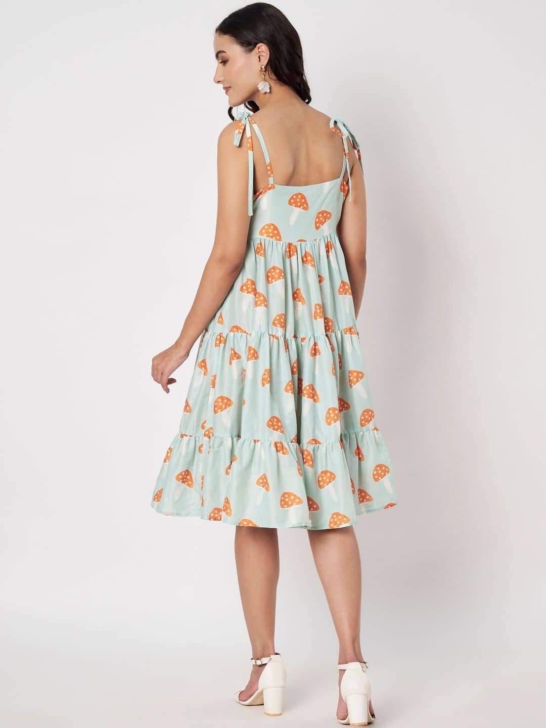 SILCHIC Print Ruffled Fit & Flare Dress — photo 5